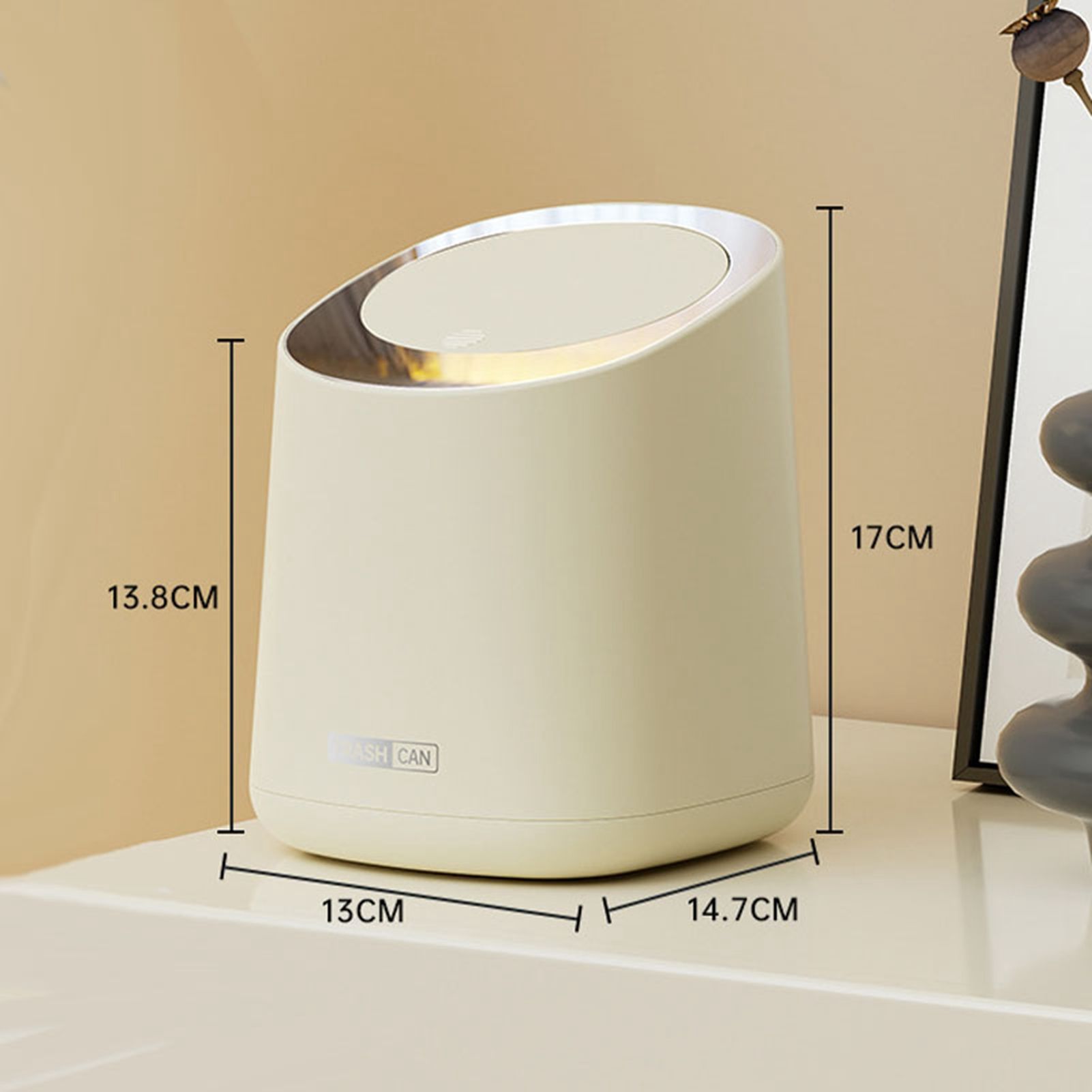 Mini Countertop Garbage Can Small Plastic Countertop Wastebasket Waste Can view 15