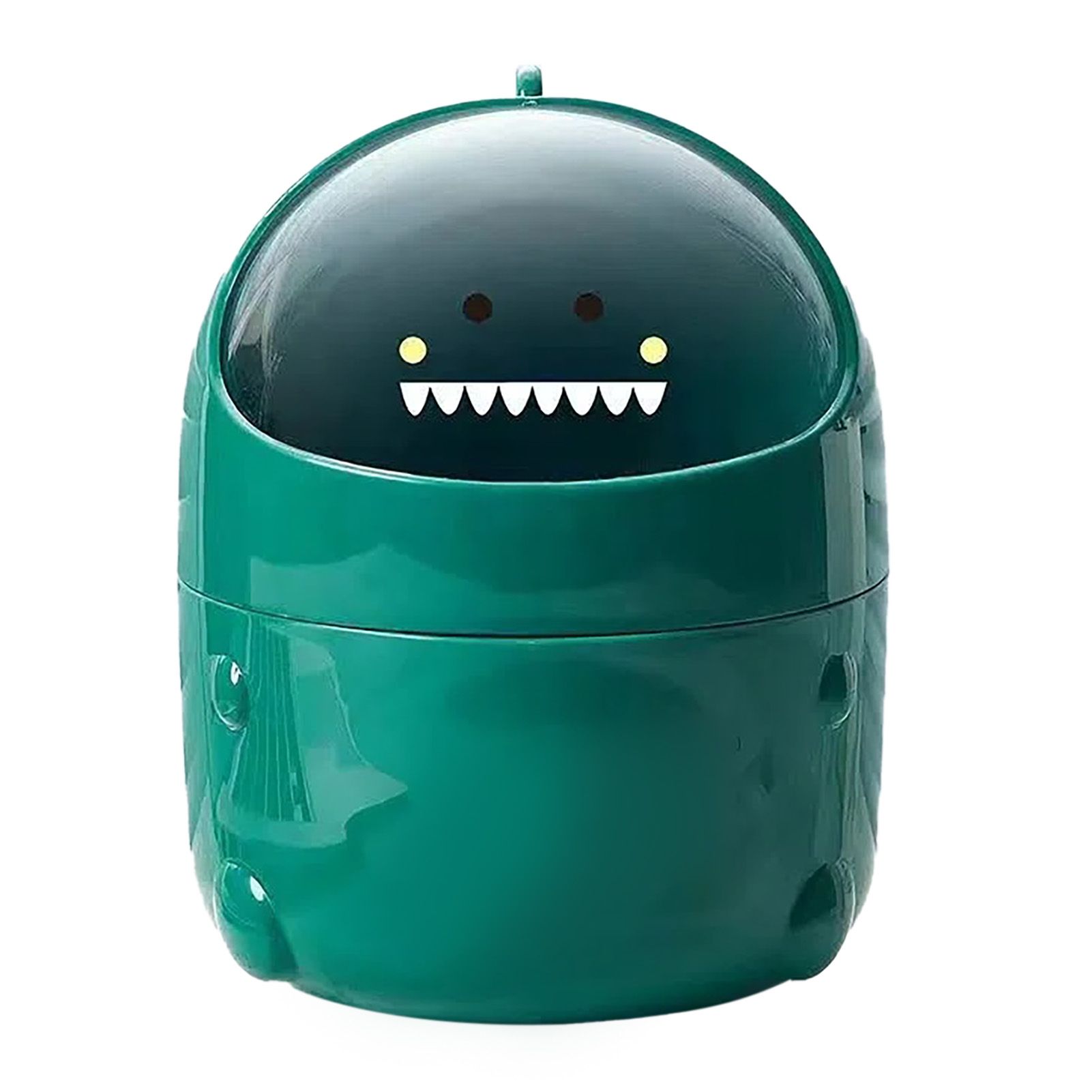 Desktop Trash Can Plastic with Lid Mini Small Cute Shaped for Dining Table
