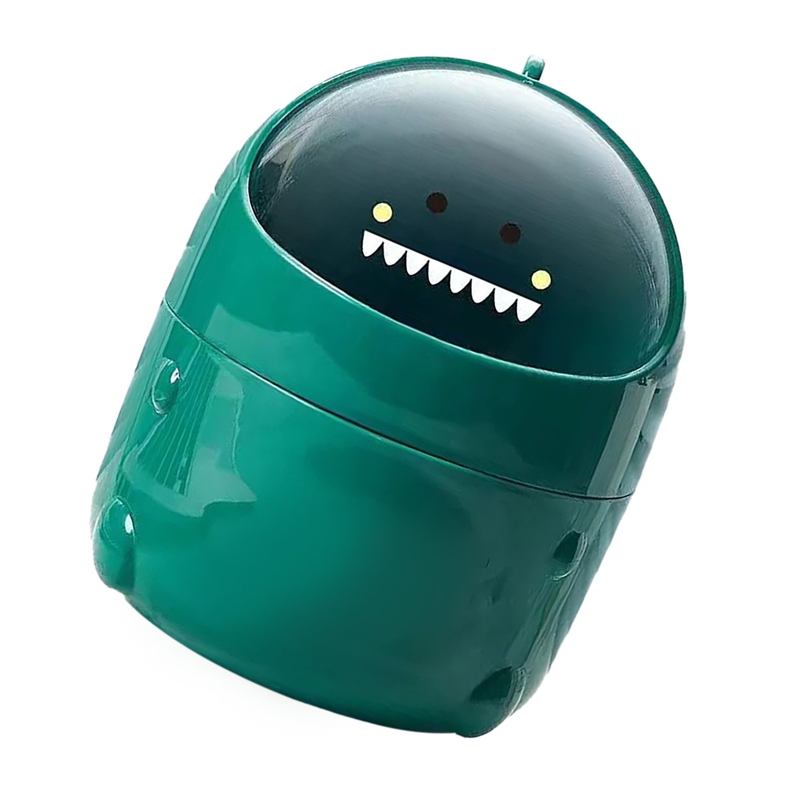 Desktop Trash Can Plastic with Lid Mini Small Cute Shaped for Dining Table view 4