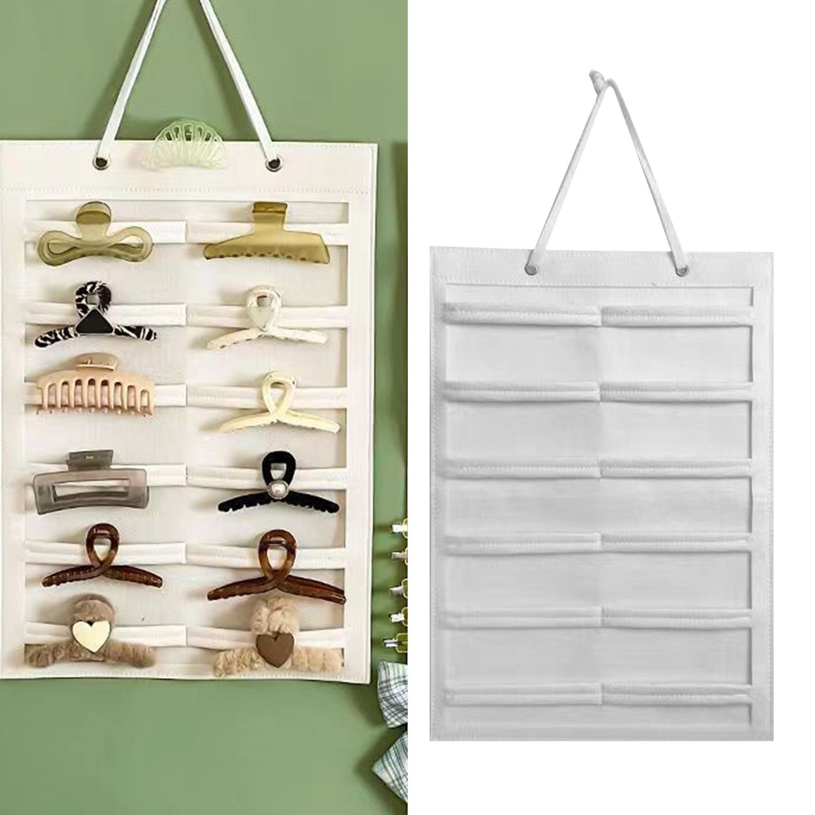 Wall Hanging Storage Bag Kids Hairpin Claw Holder Felt Display Organizer for view 6
