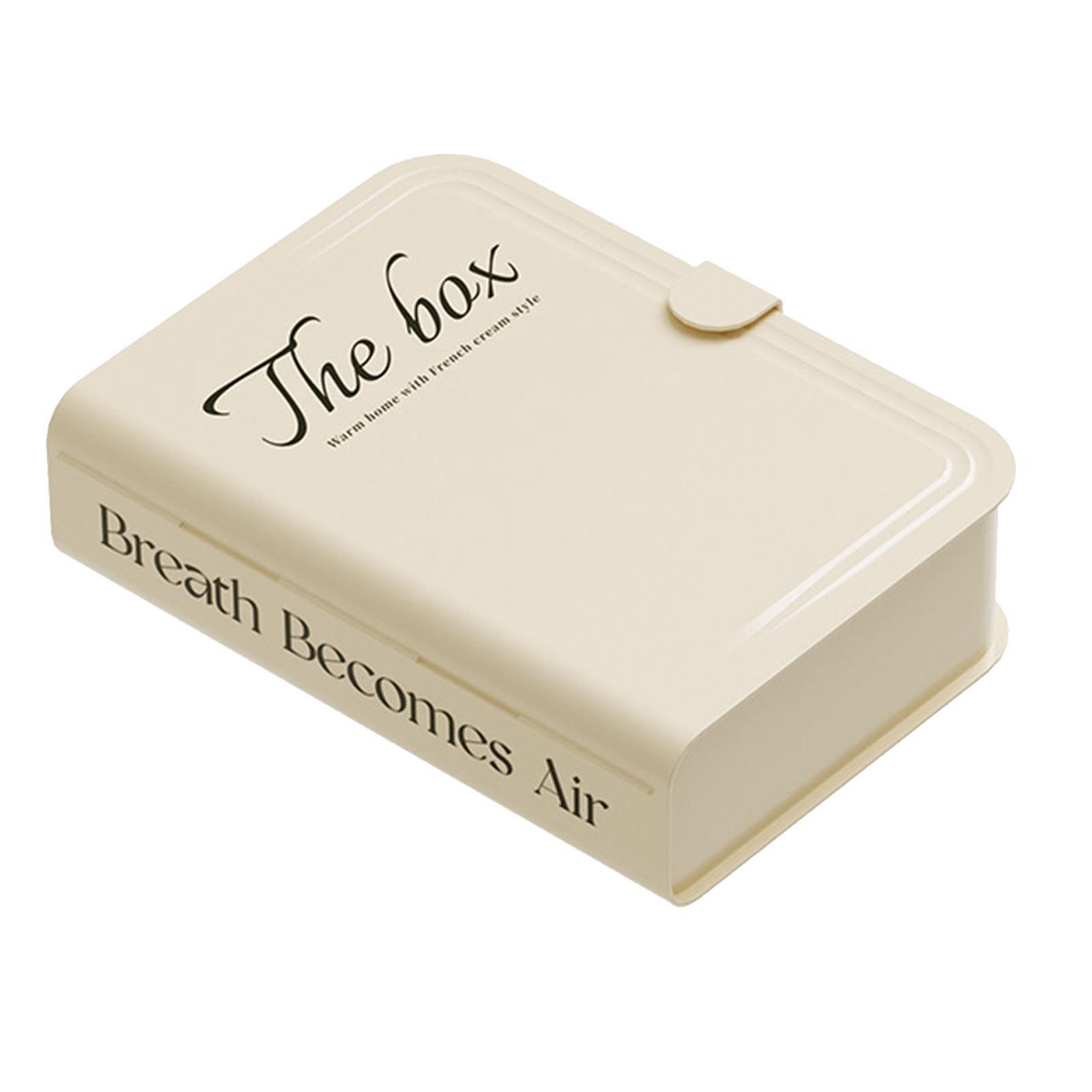 Desktop Organizer Box Data Cable Storage Case Plastic Book Design Home view 2