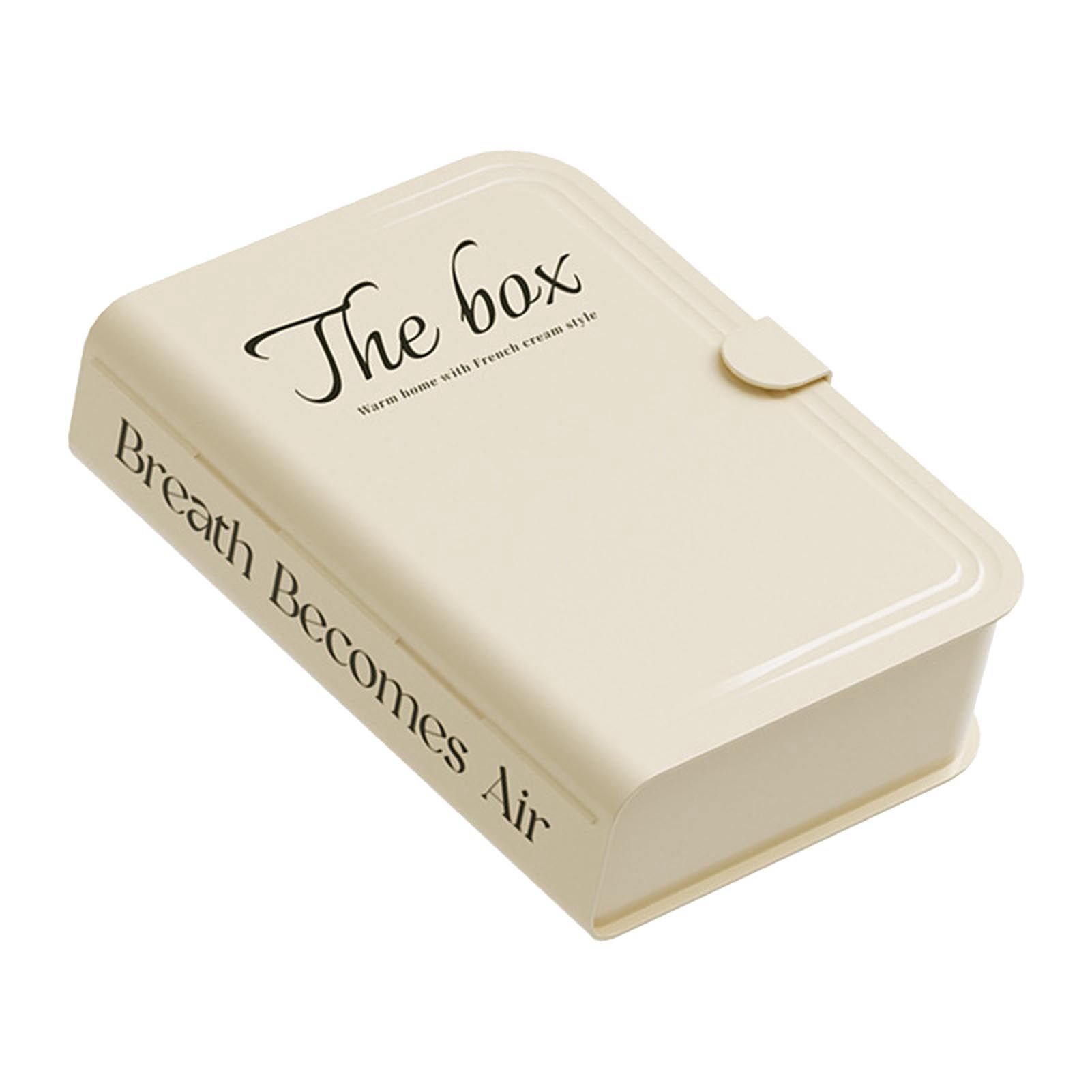 Desktop Organizer Box Data Cable Storage Case Plastic Book Design Home view 3