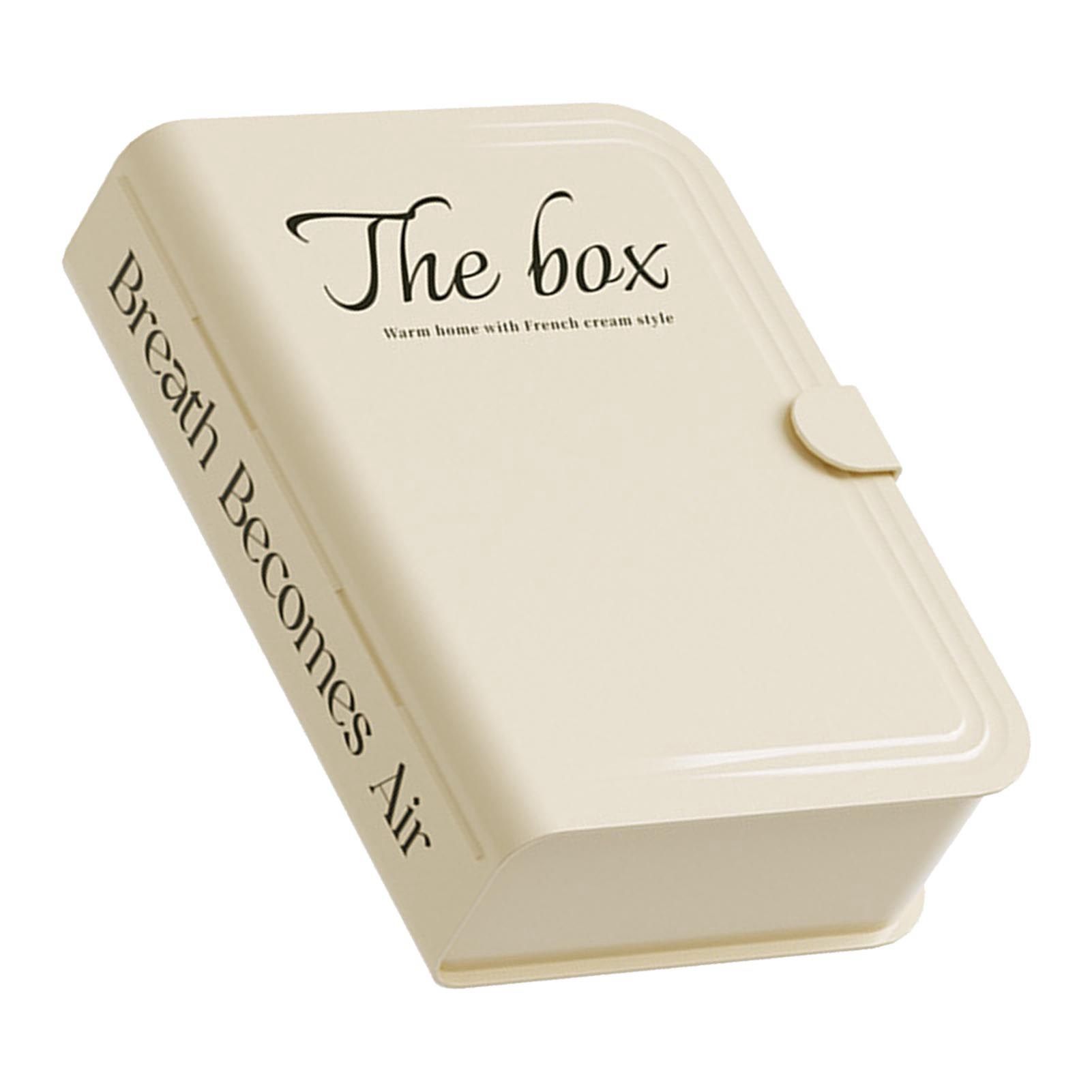 Desktop Organizer Box Data Cable Storage Case Plastic Book Design Home view 4