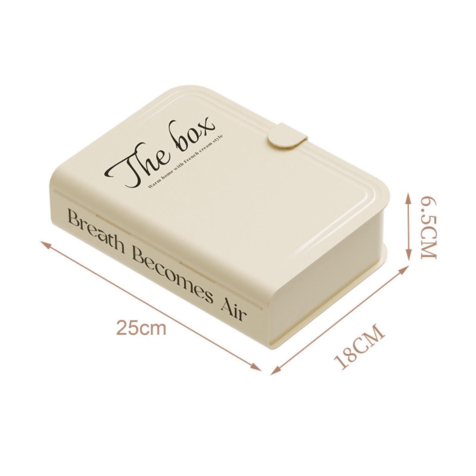 Desktop Organizer Box Data Cable Storage Case Plastic Book Design Home view 13