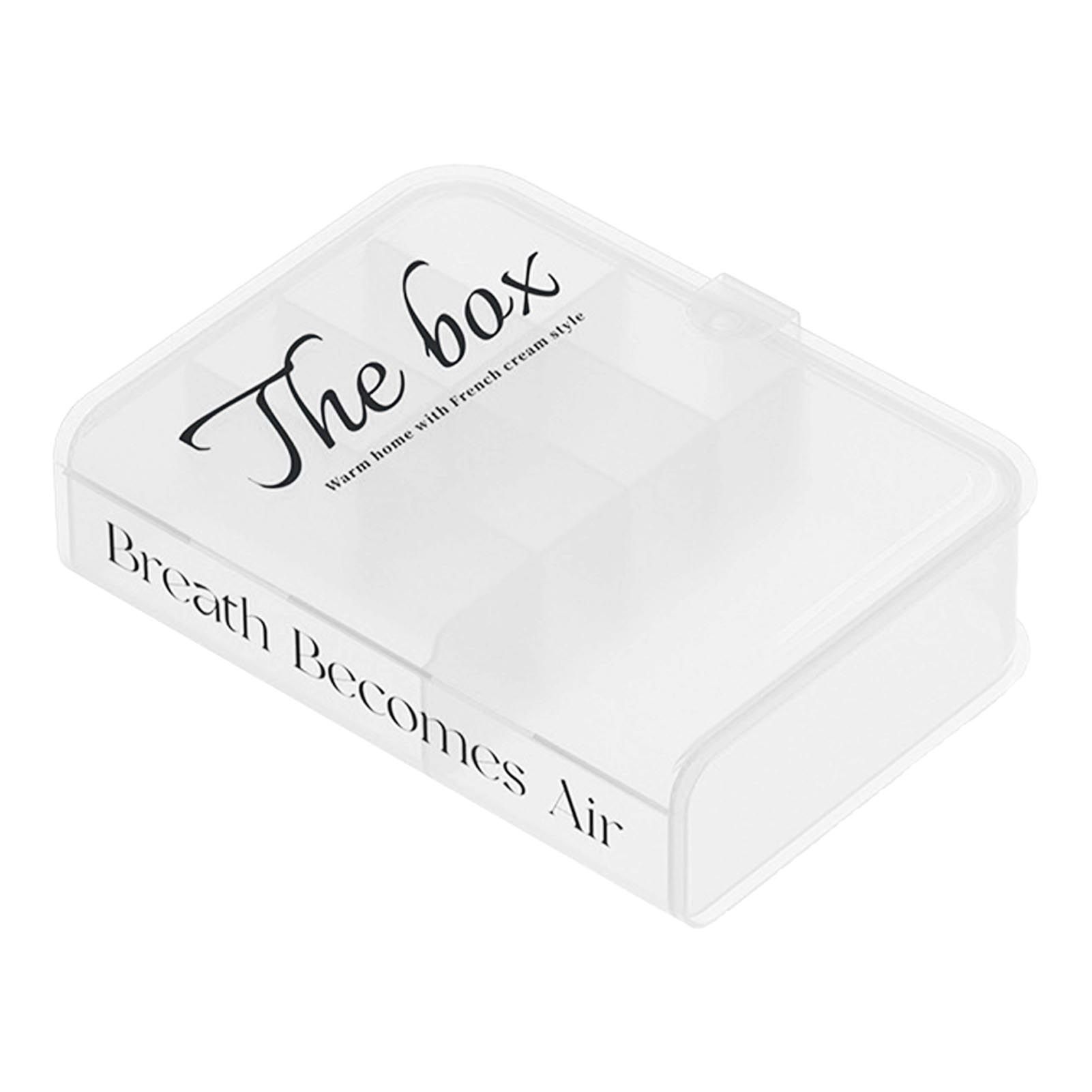 Desktop Organizer Box Data Cable Storage Case Plastic Book Design Home view 2
