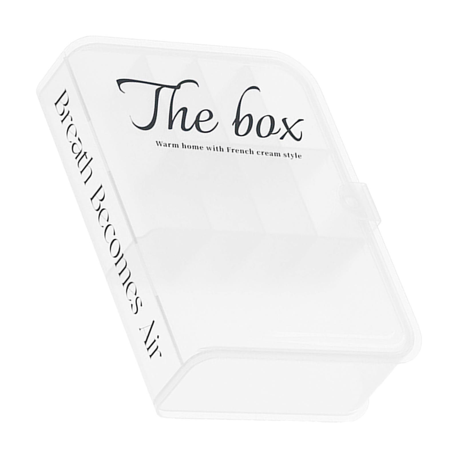 Desktop Organizer Box Data Cable Storage Case Plastic Book Design Home view 3