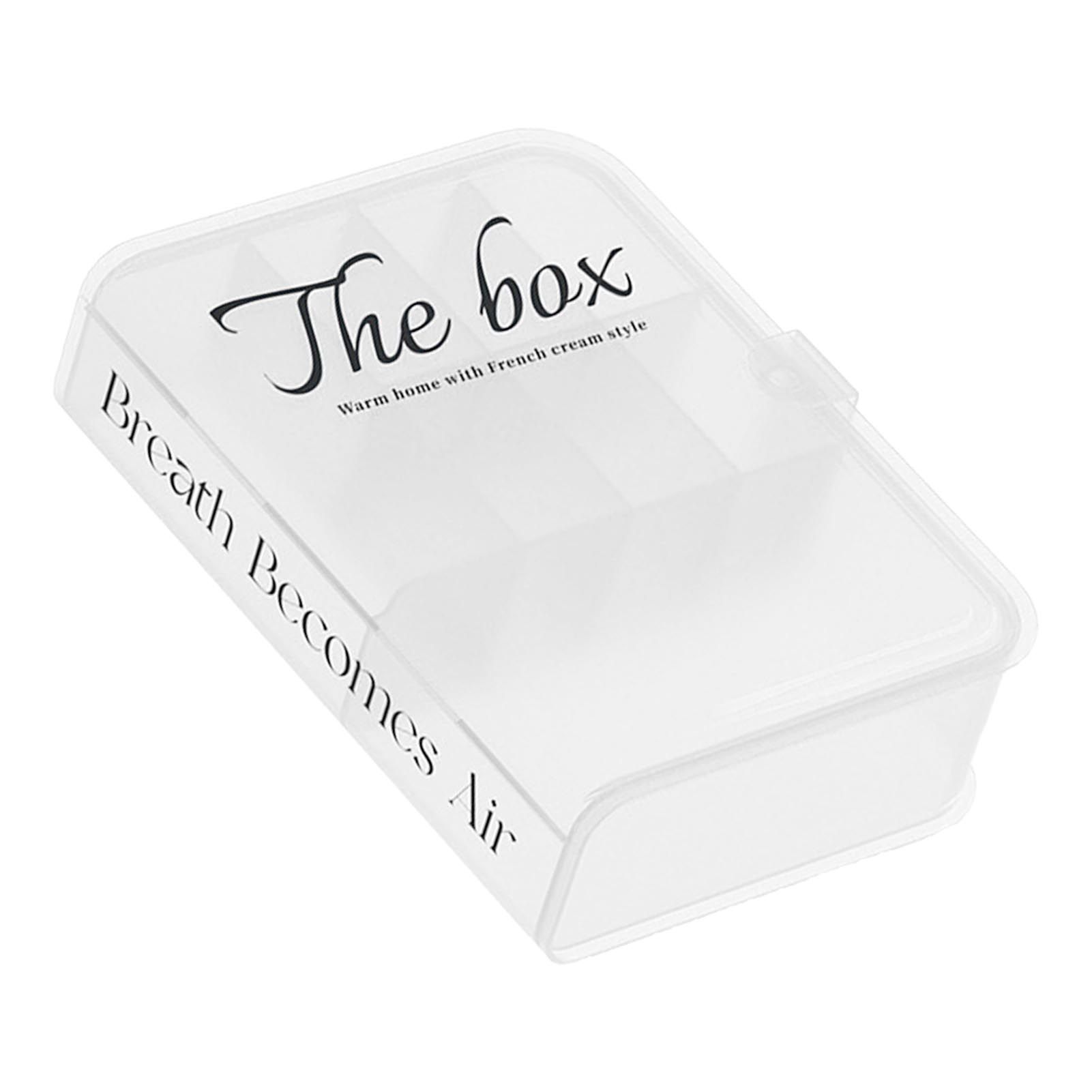 Desktop Organizer Box Data Cable Storage Case Plastic Book Design Home view 4