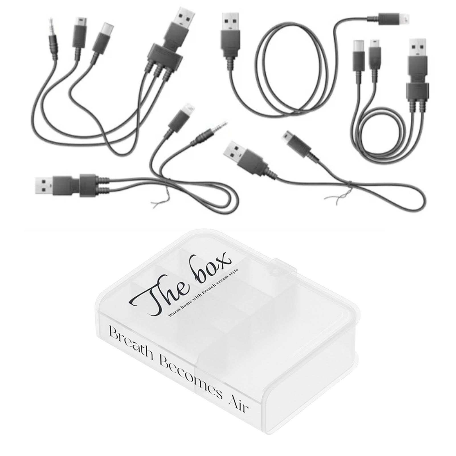 Desktop Organizer Box Data Cable Storage Case Plastic Book Design Home view 6