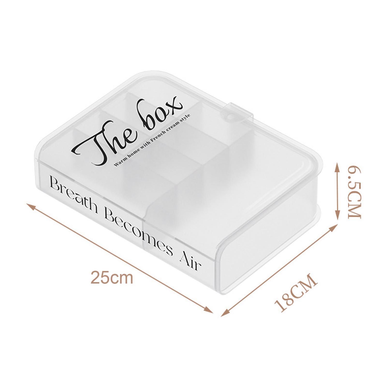 Desktop Organizer Box Data Cable Storage Case Plastic Book Design Home view 10