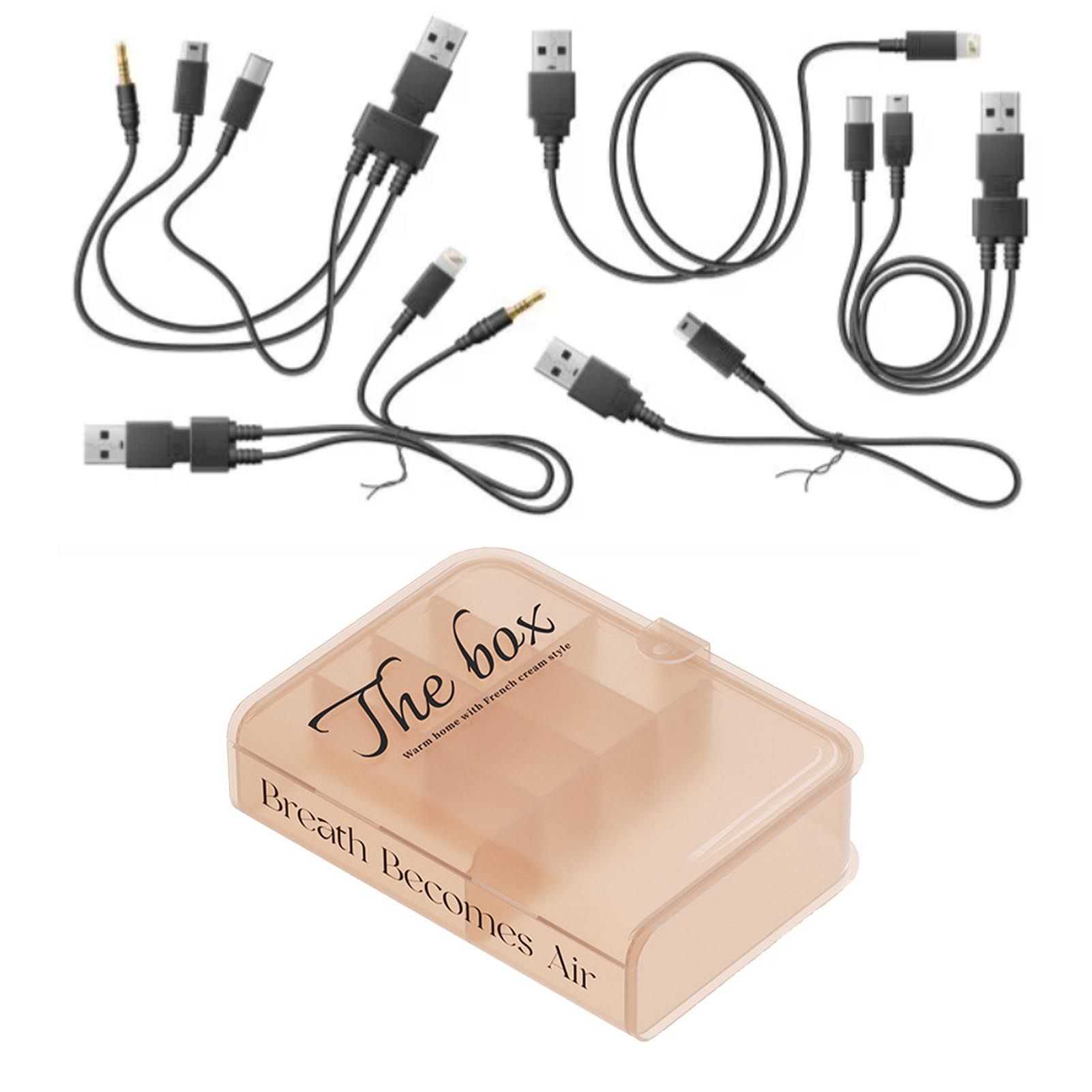 Desktop Organizer Box Data Cable Storage Case Plastic Book Design Home view 6