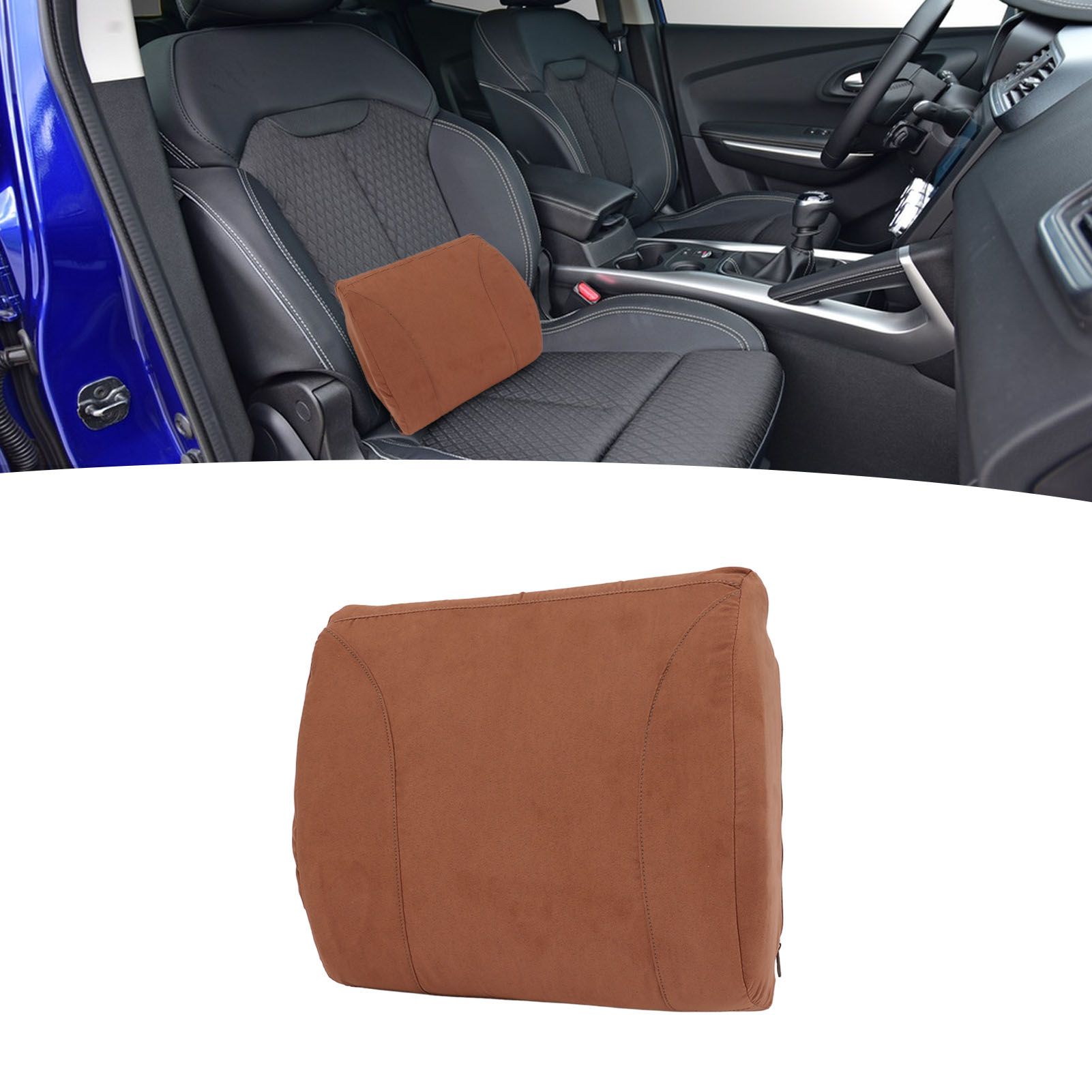 Khaki Portable Heating Waist Cushion USB Port 3 Adjustable Temperature Heating view 11