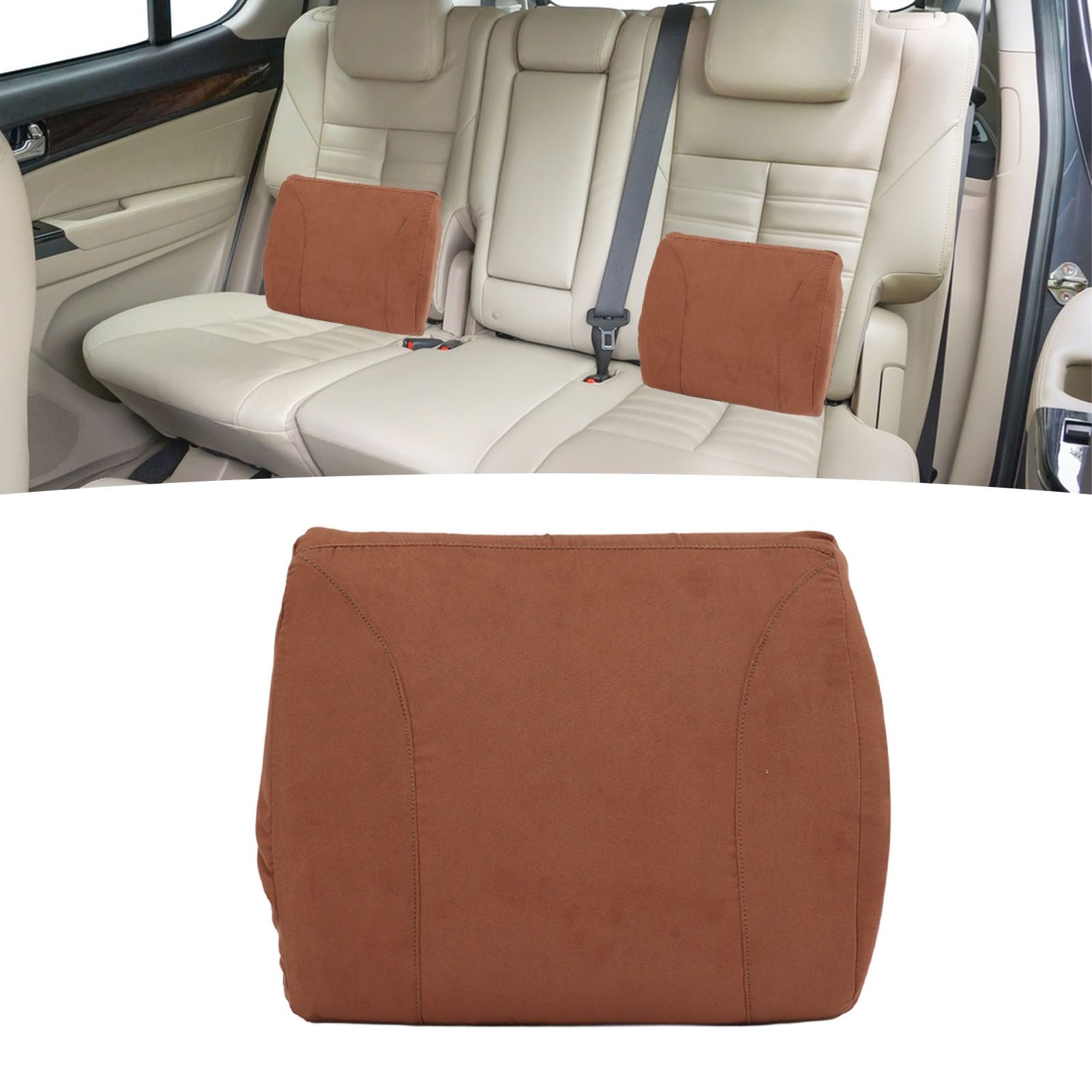 Khaki Portable Heating Waist Cushion USB Port 3 Adjustable Temperature Heating view 12