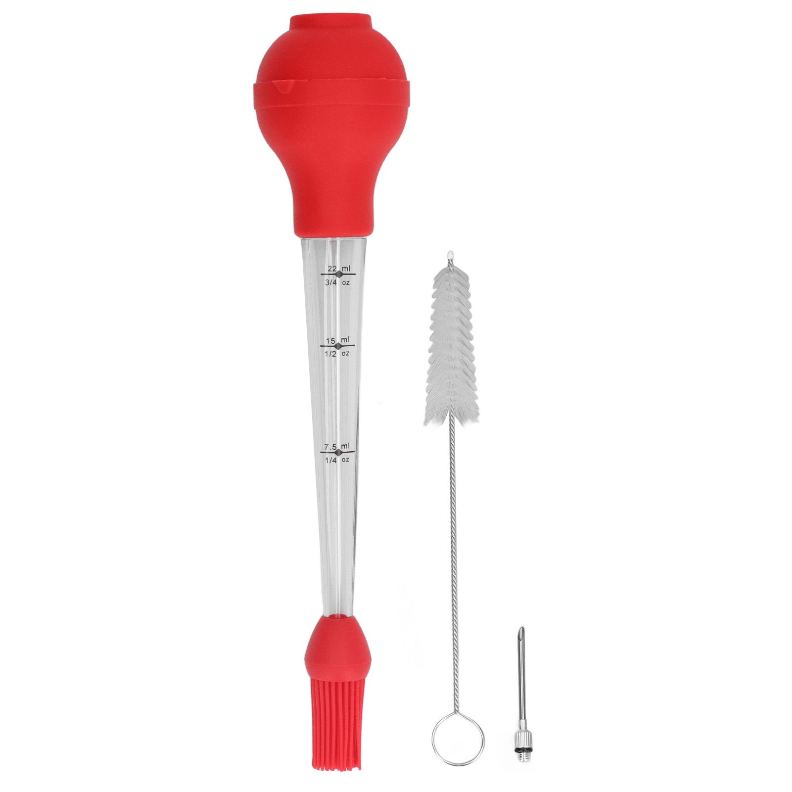 Turkey Baster Needle with Sauce Brush Barbecue Oil Drip Seasoning Tube Tools