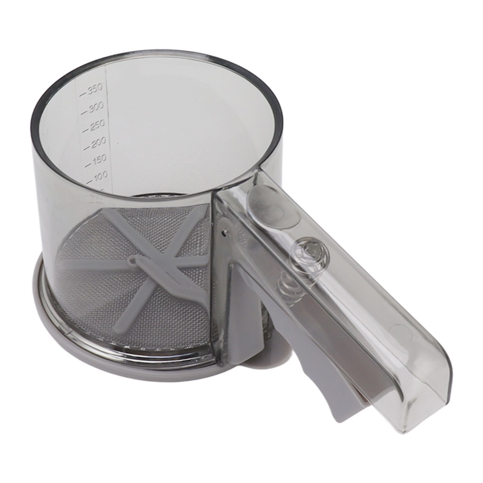 Flour Sifter Sieve PP Transparent Adjustable Fine Mesh One Hand Operation view 2