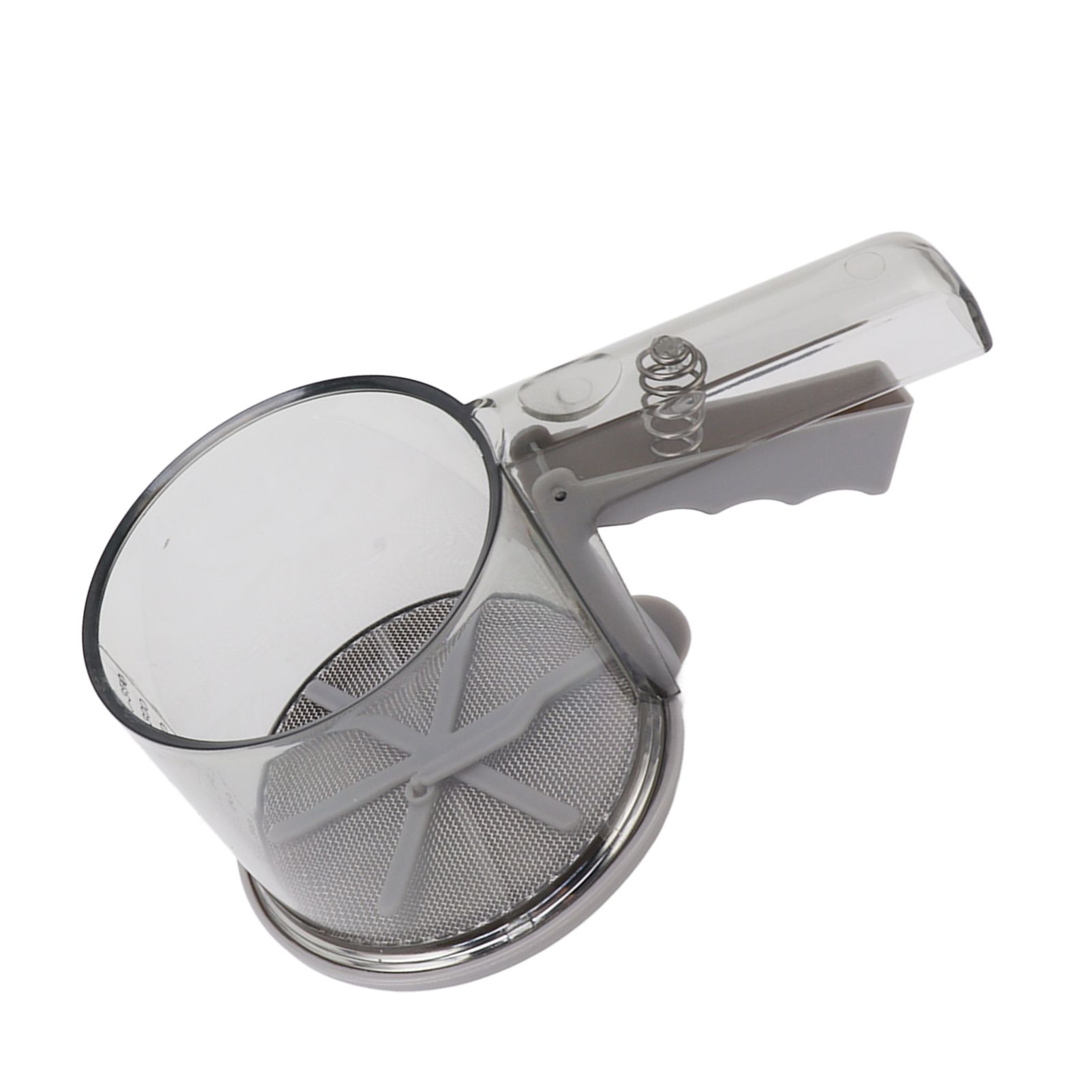 Flour Sifter Sieve PP Transparent Adjustable Fine Mesh One Hand Operation view 3