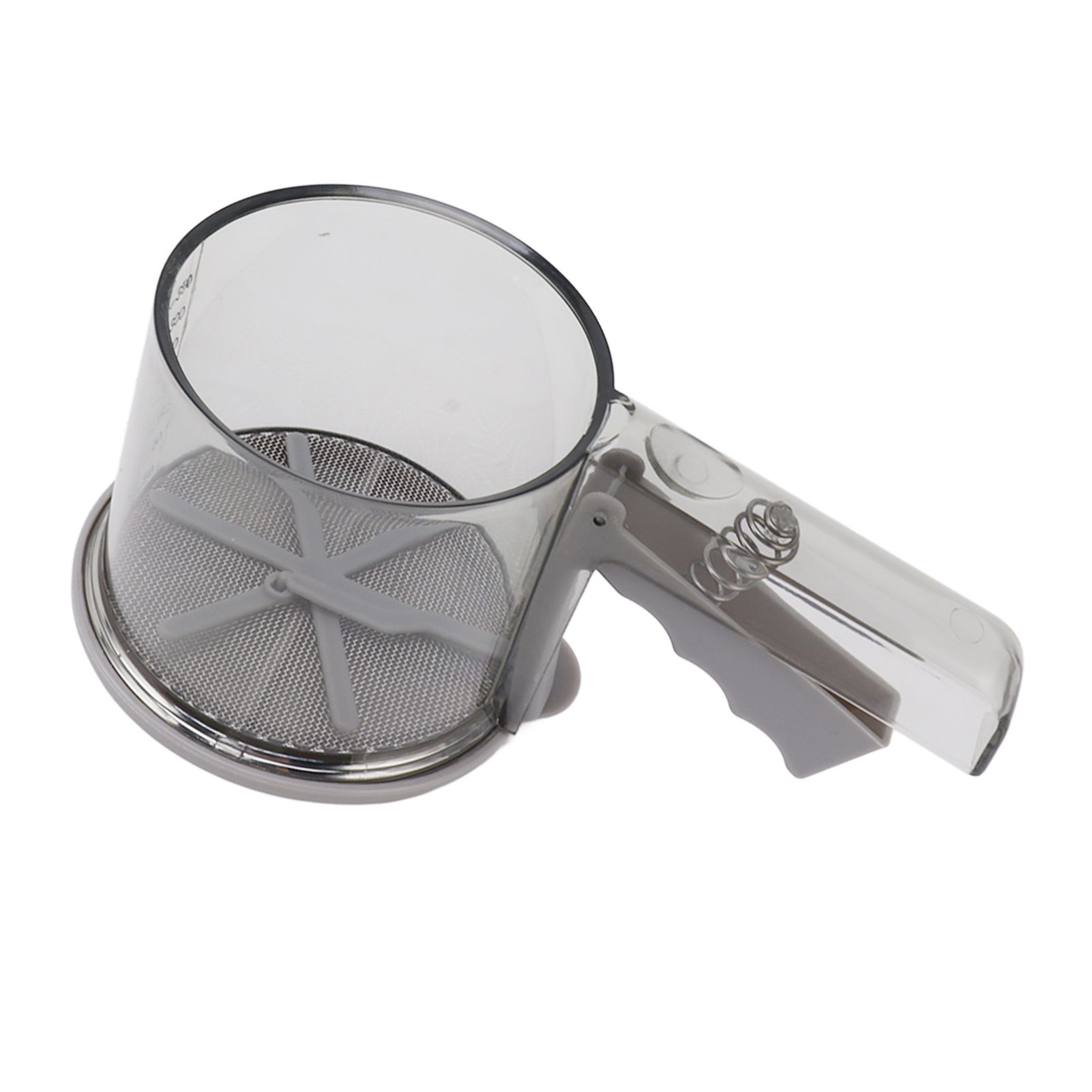 Flour Sifter Sieve PP Transparent Adjustable Fine Mesh One Hand Operation view 4