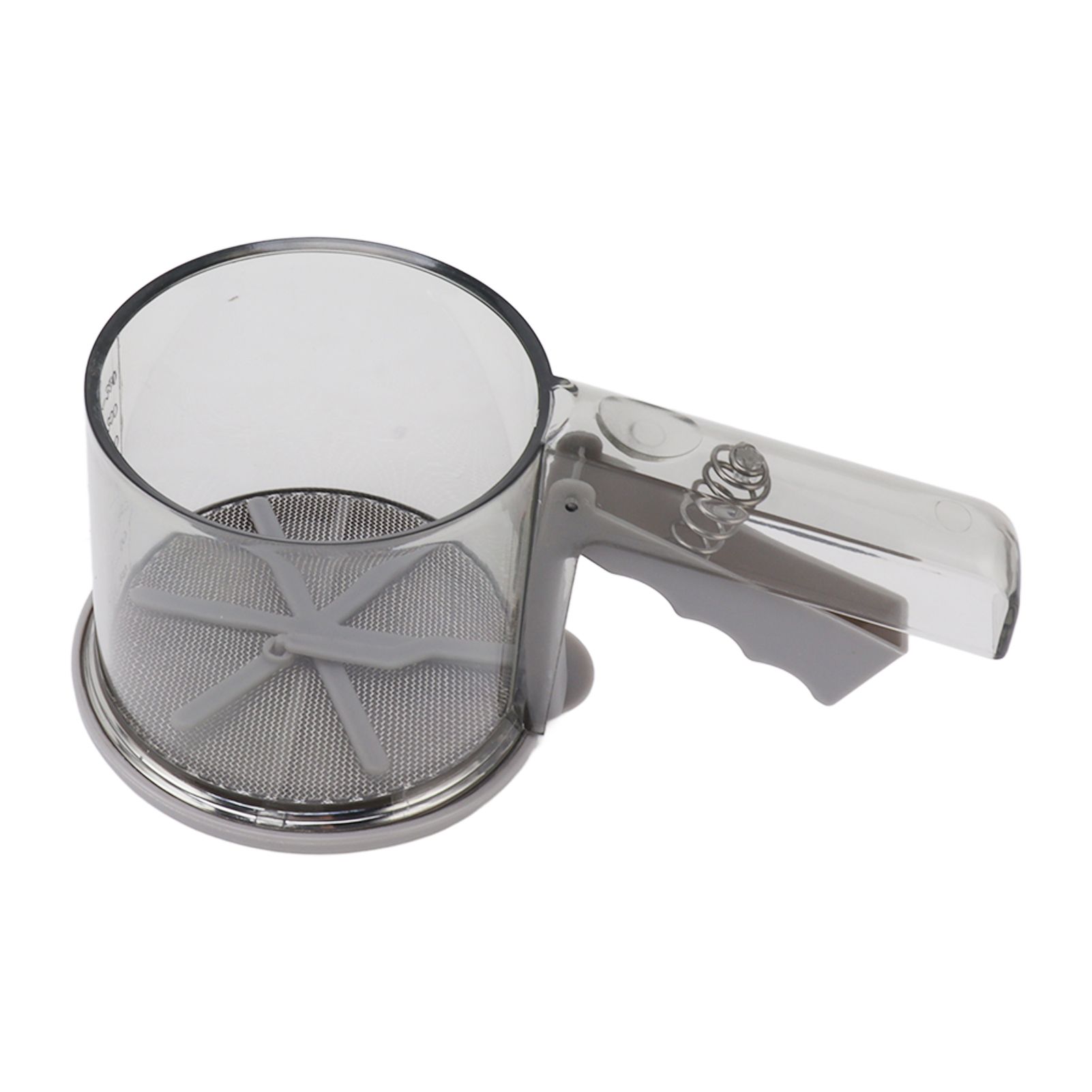Flour Sifter Sieve PP Transparent Adjustable Fine Mesh One Hand Operation view 6