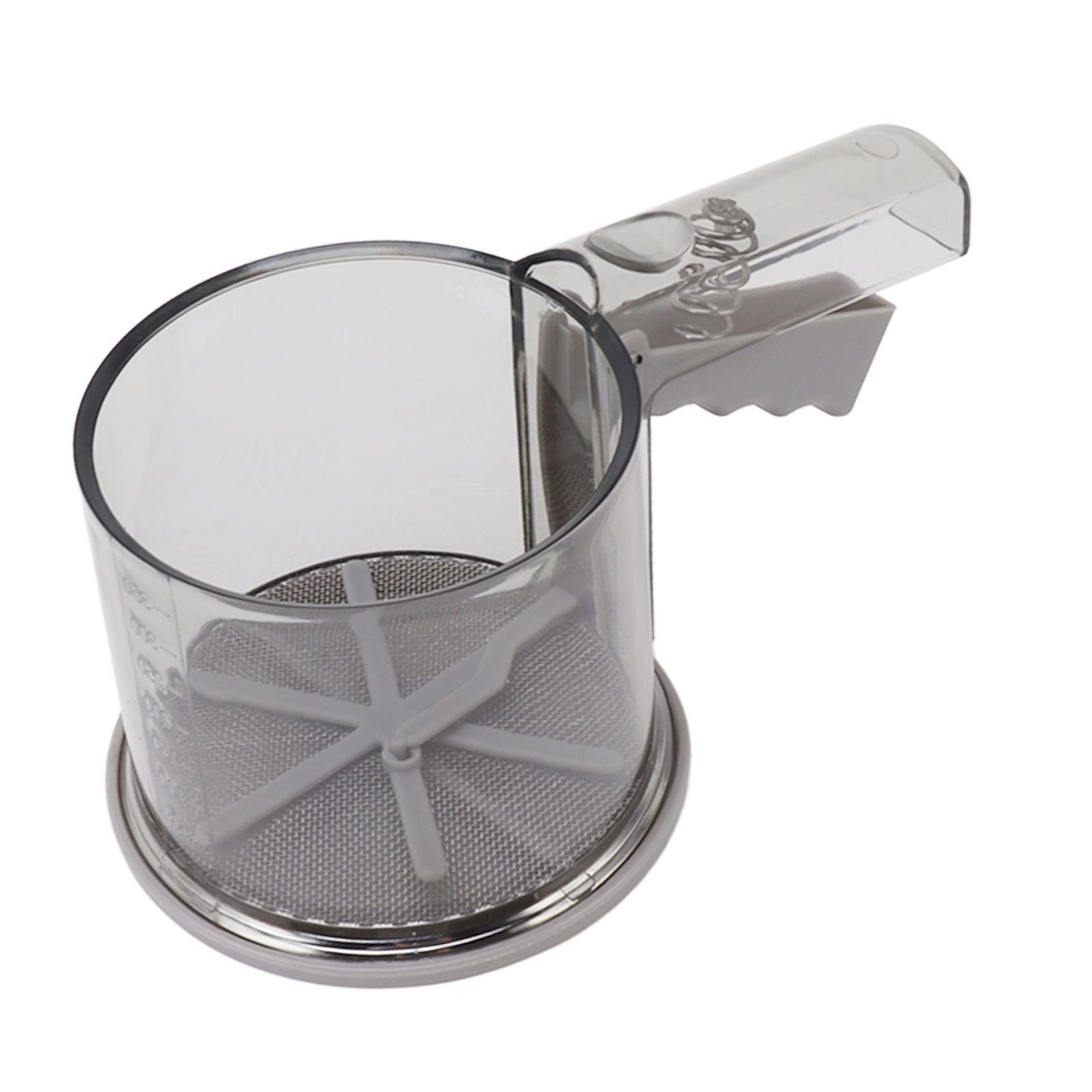Flour Sifter Sieve PP Transparent Adjustable Fine Mesh One Hand Operation view 8
