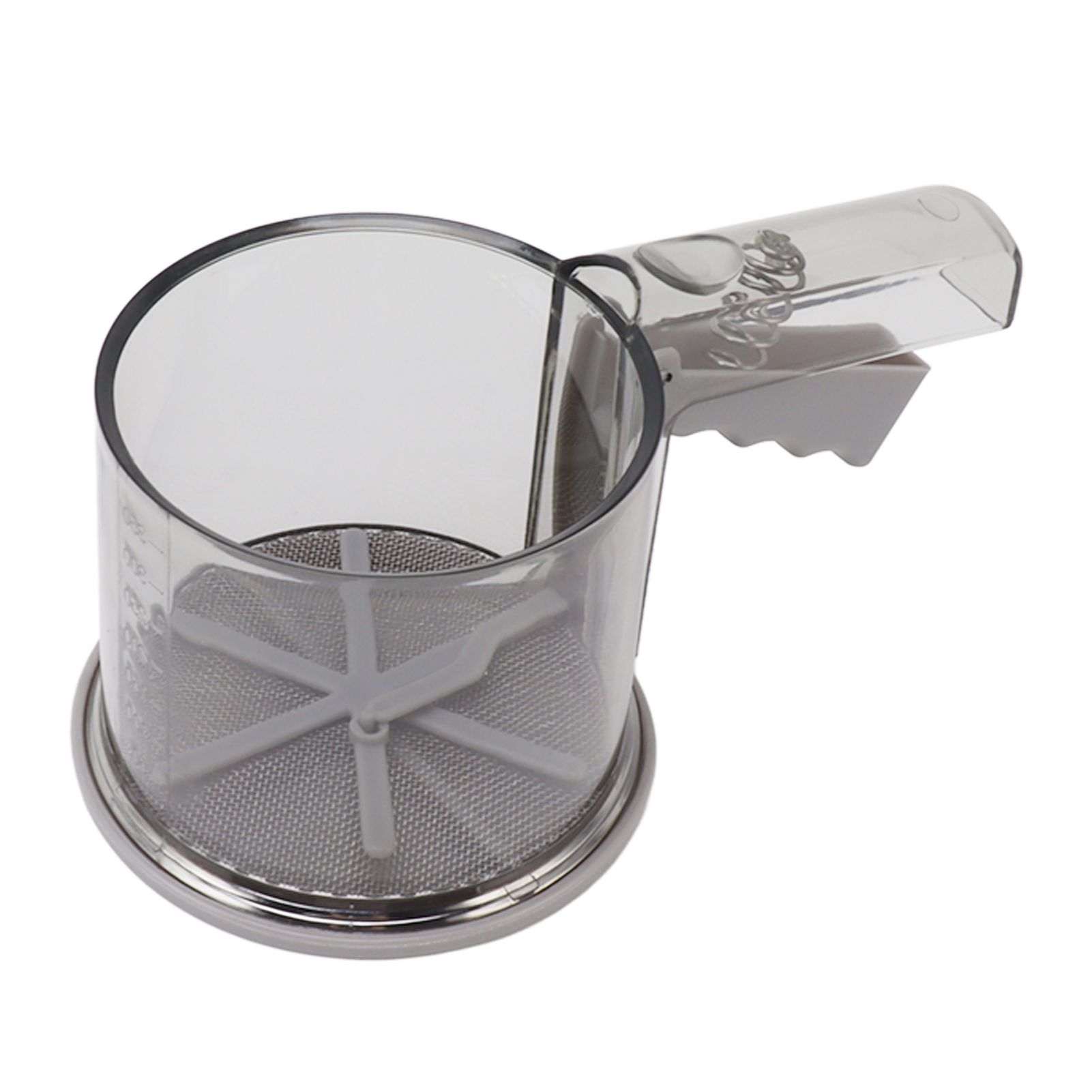 Flour Sifter Sieve PP Transparent Adjustable Fine Mesh One Hand Operation view 9