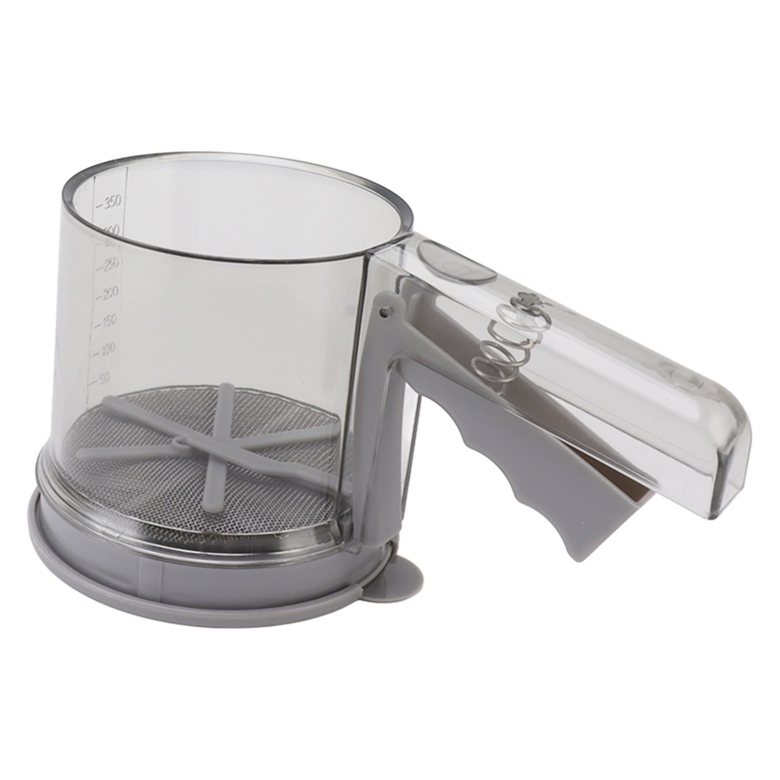 Flour Sifter Sieve PP Transparent Adjustable Fine Mesh One Hand Operation view 2