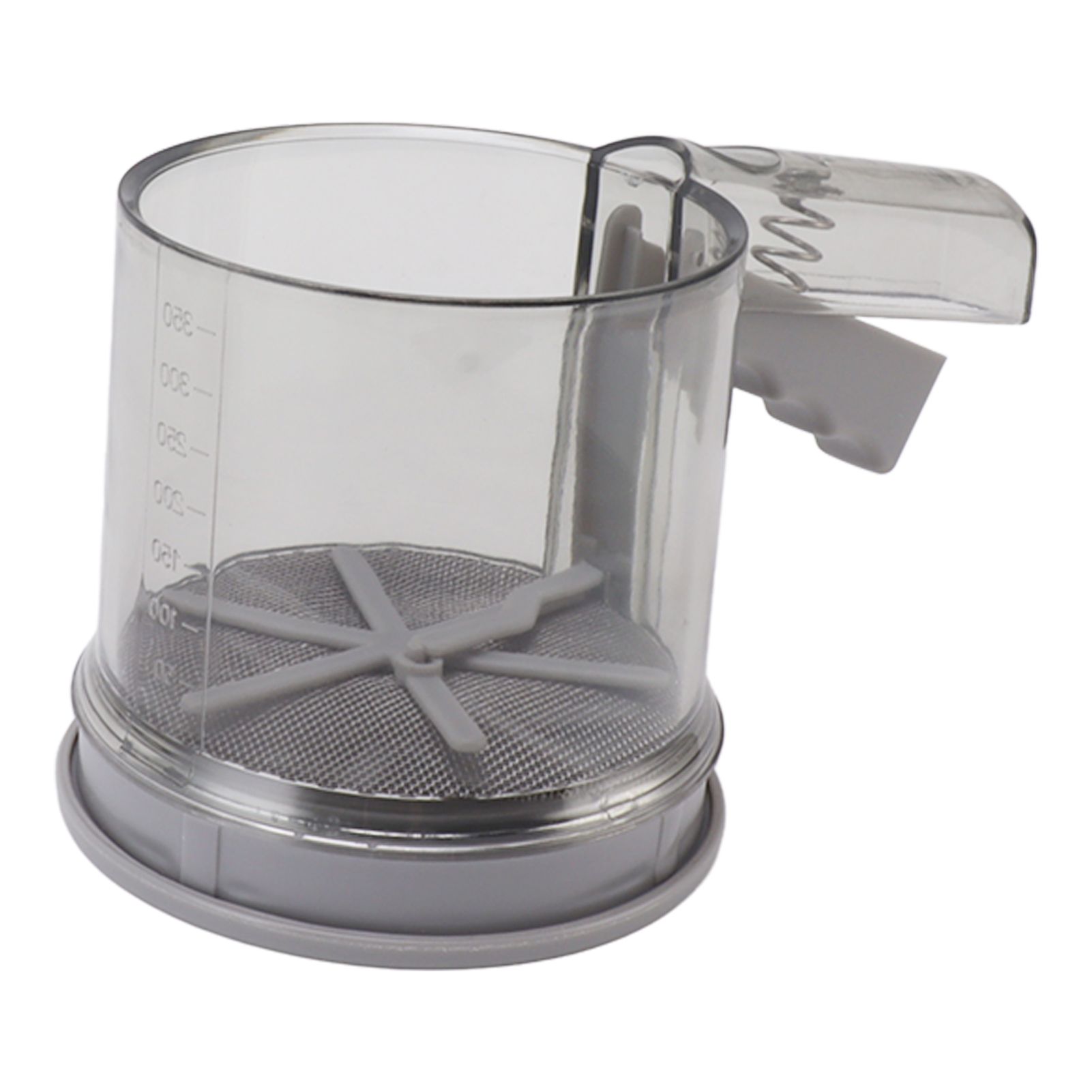 Flour Sifter Sieve PP Transparent Adjustable Fine Mesh One Hand Operation view 3