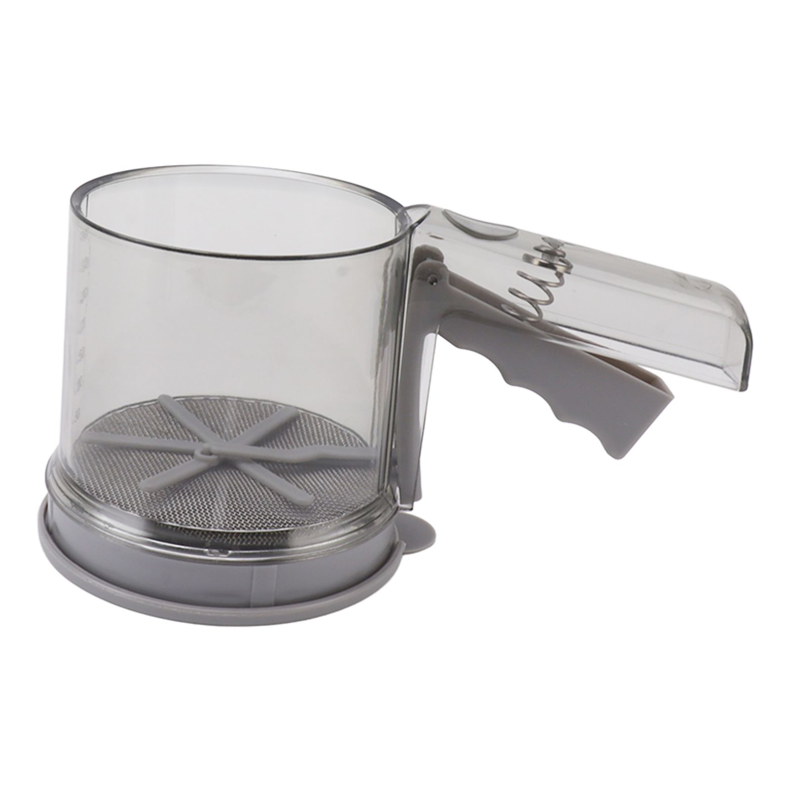 Flour Sifter Sieve PP Transparent Adjustable Fine Mesh One Hand Operation view 7