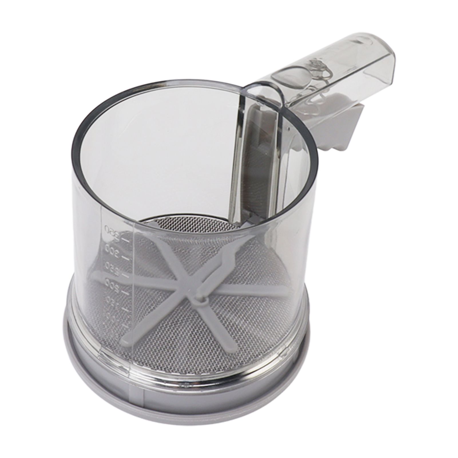Flour Sifter Sieve PP Transparent Adjustable Fine Mesh One Hand Operation view 8