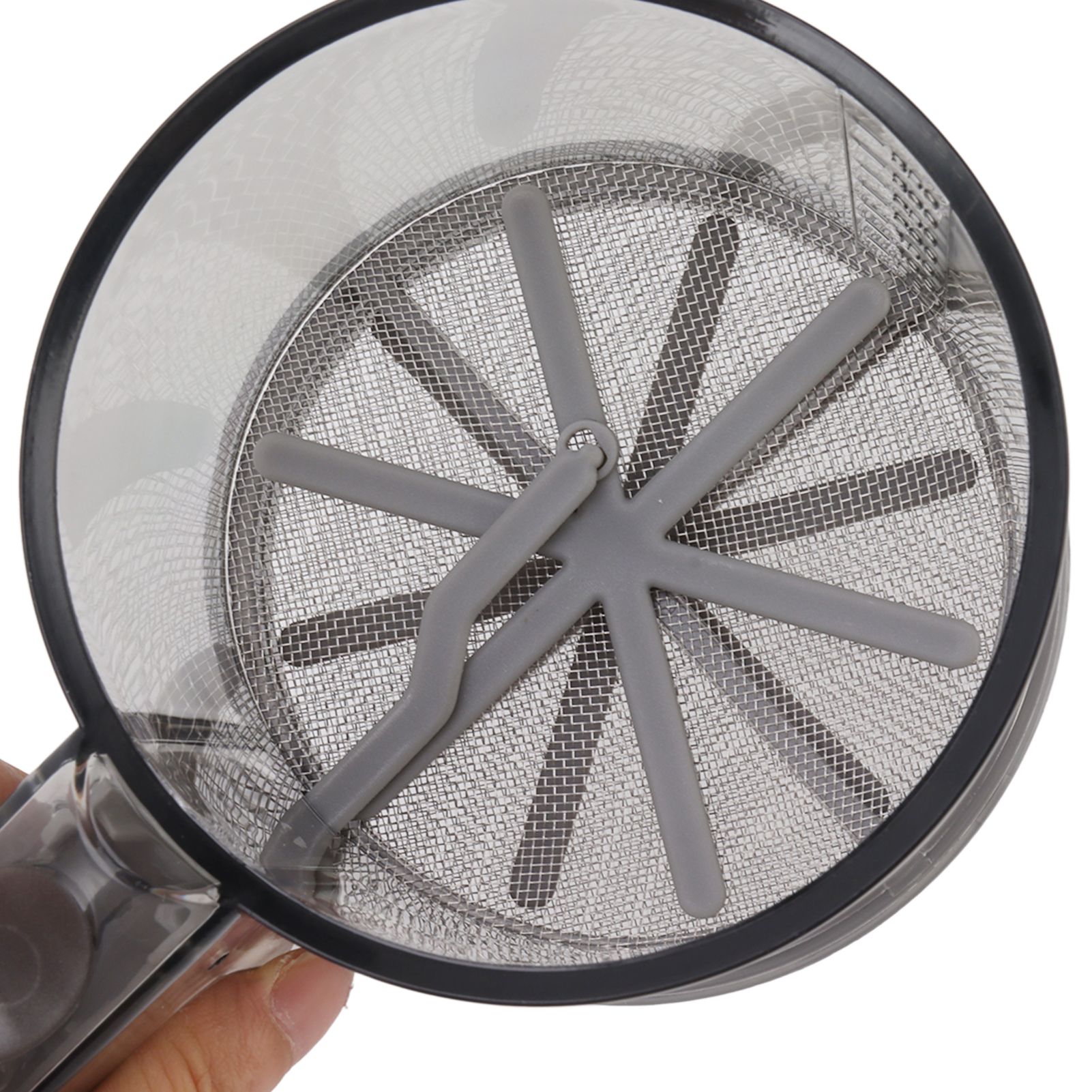 Flour Sifter Sieve PP Transparent Adjustable Fine Mesh One Hand Operation view 14