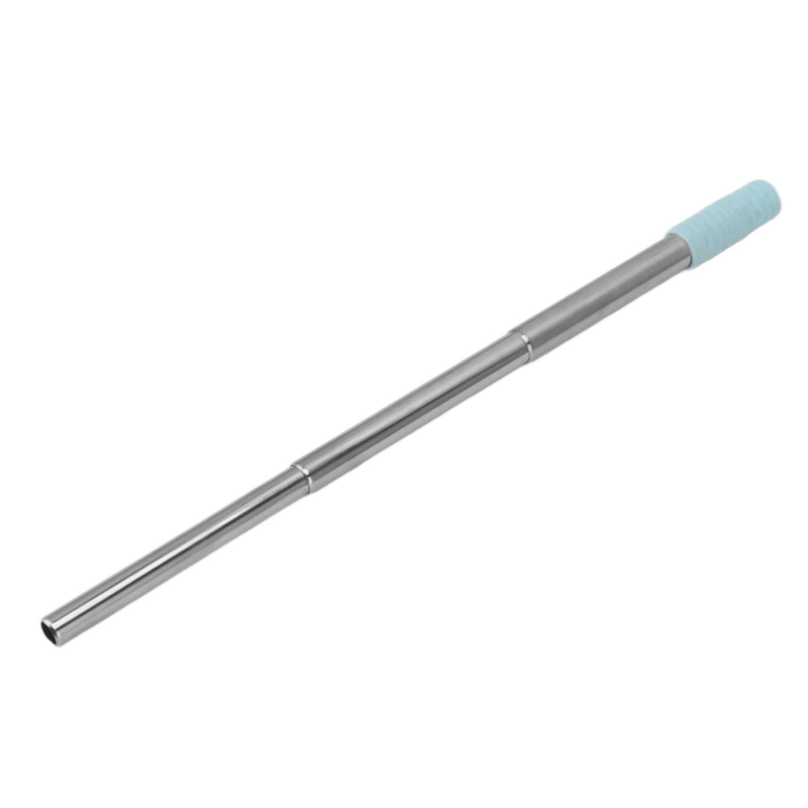 Collapsible Stainless Steel Drinking Straw Reusable Metal Straw with Cleaning view 2