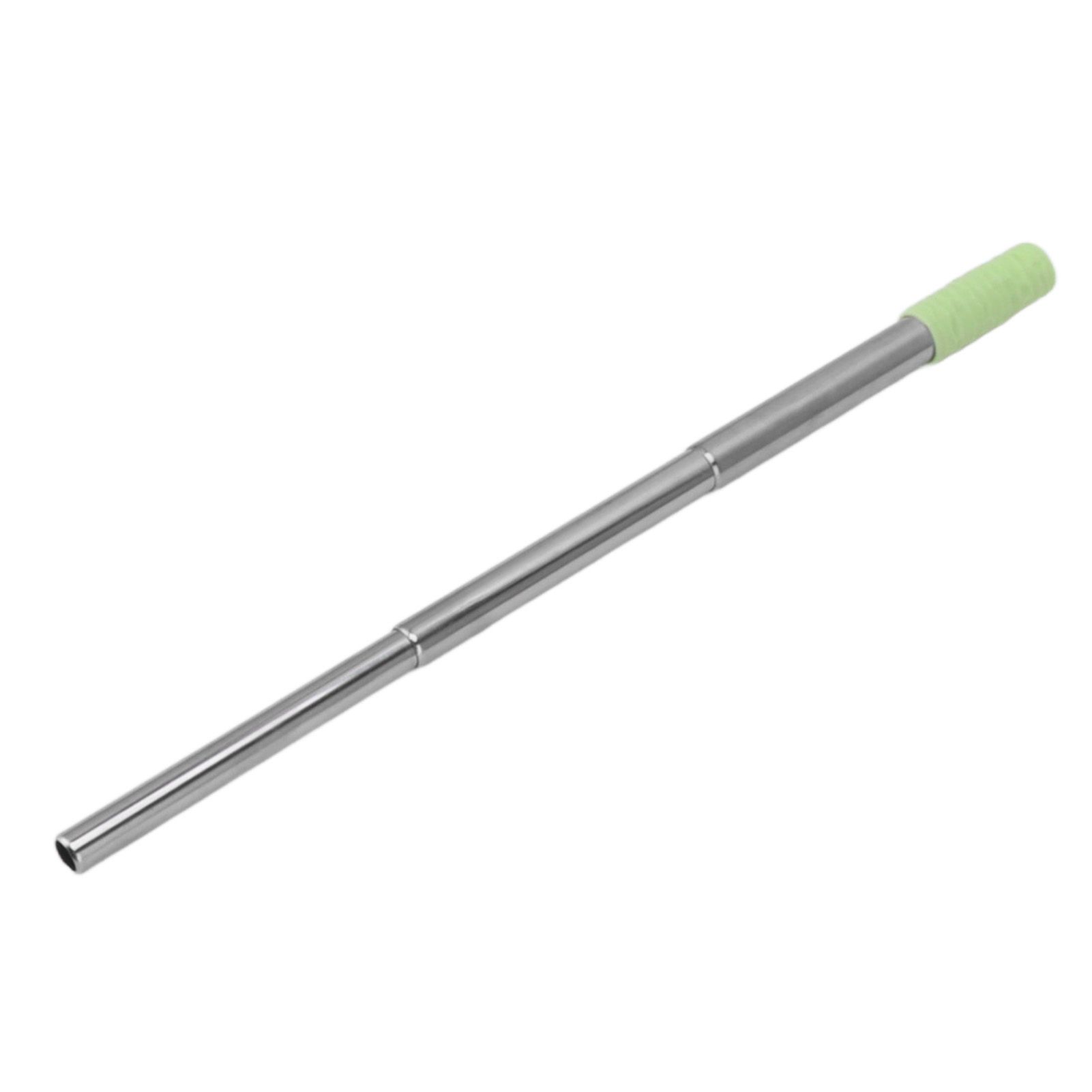 Collapsible Stainless Steel Drinking Straw Reusable Metal Straw with Cleaning view 2