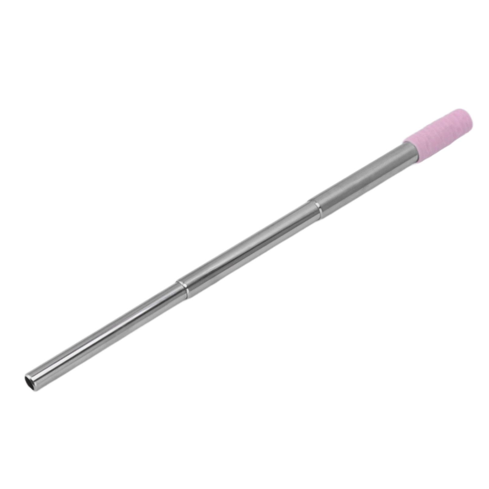 Collapsible Stainless Steel Drinking Straw Reusable Metal Straw with Cleaning view 2