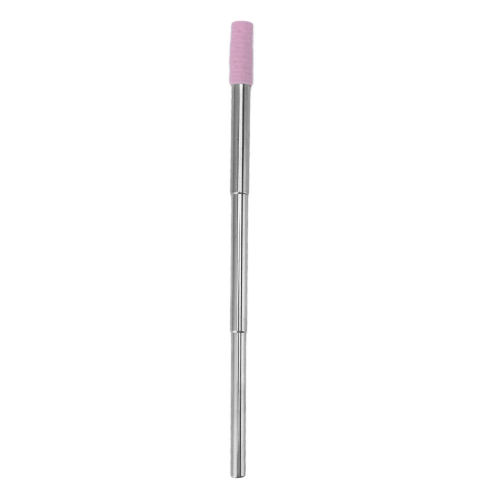 Collapsible Stainless Steel Drinking Straw Reusable Metal Straw with Cleaning view 3