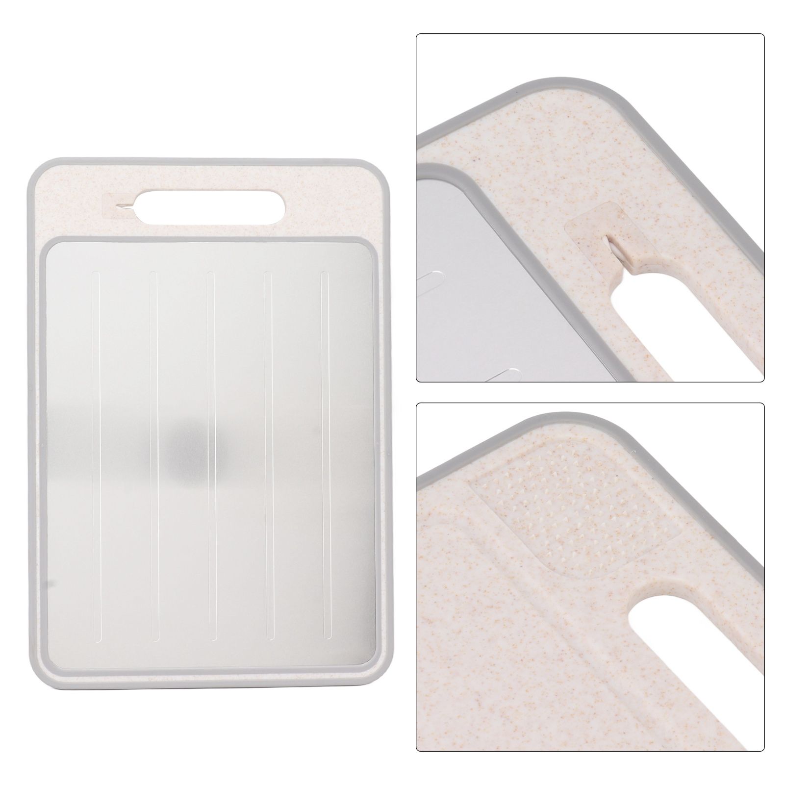 Defrosting Cutting Board Double Sided Chopping Board with Knife Sharpener for view 10