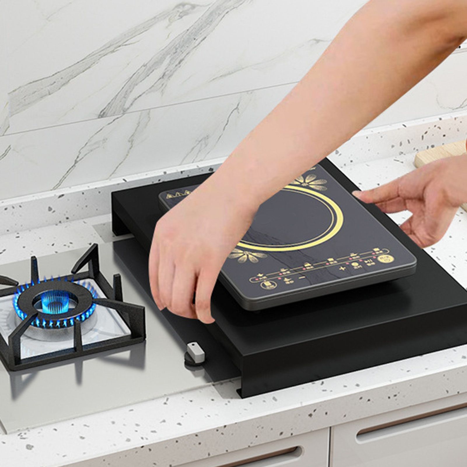 Stainless Steel Gas Stove Cover Noodle Board for Cooktop Electric Stove Range view 14