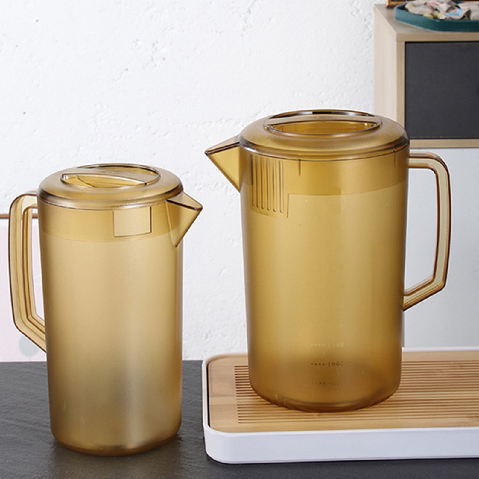 Water Pitcher PC Plastic High Temperature Resistance Frosted Kettle Mix Drinks view 5