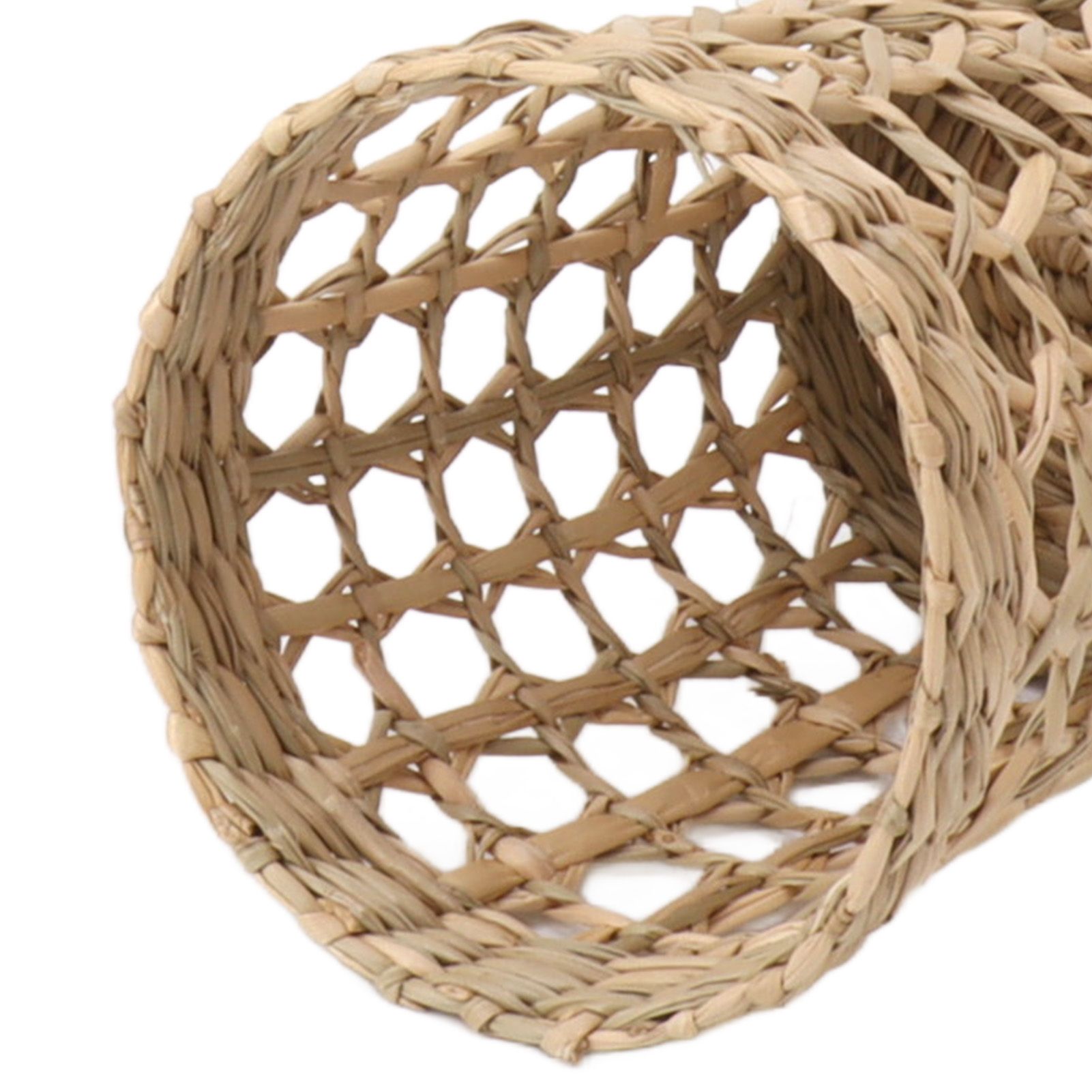 6 PCS Woven Cup Holders Anti Scald Hollow Straw Woven Glass Cup Sleeve for view 14