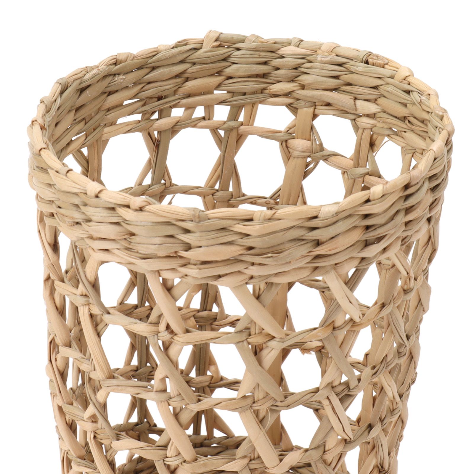 6 PCS Woven Cup Holders Anti Scald Hollow Straw Woven Glass Cup Sleeve for view 15