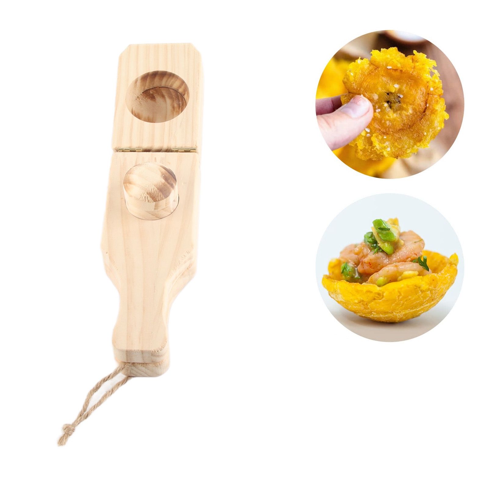 Tostonera Plantain Masher Pine Plantain Press Smasher Reusable Deep Plantain view 12