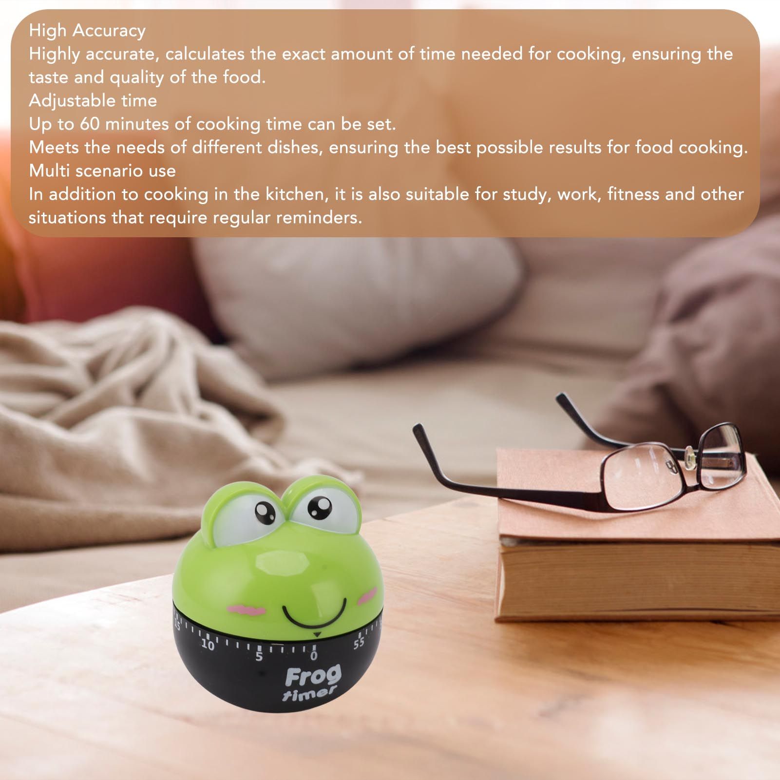 Cartoon Machinery Timer High Accuracy Adjustable 60 Minutes Mechanical Kitchen view 13
