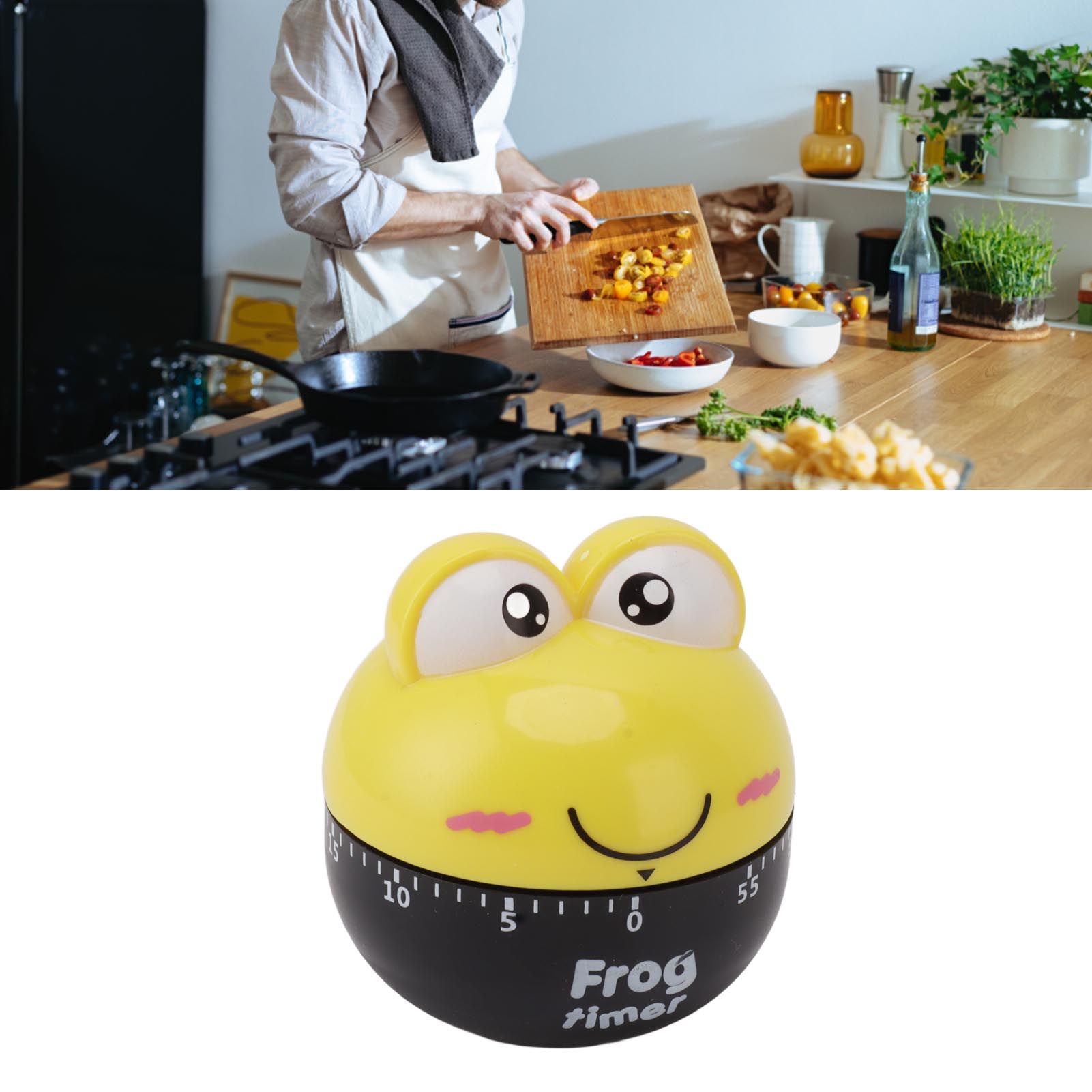 Cartoon Machinery Timer High Accuracy Adjustable 60 Minutes Mechanical Kitchen view 11