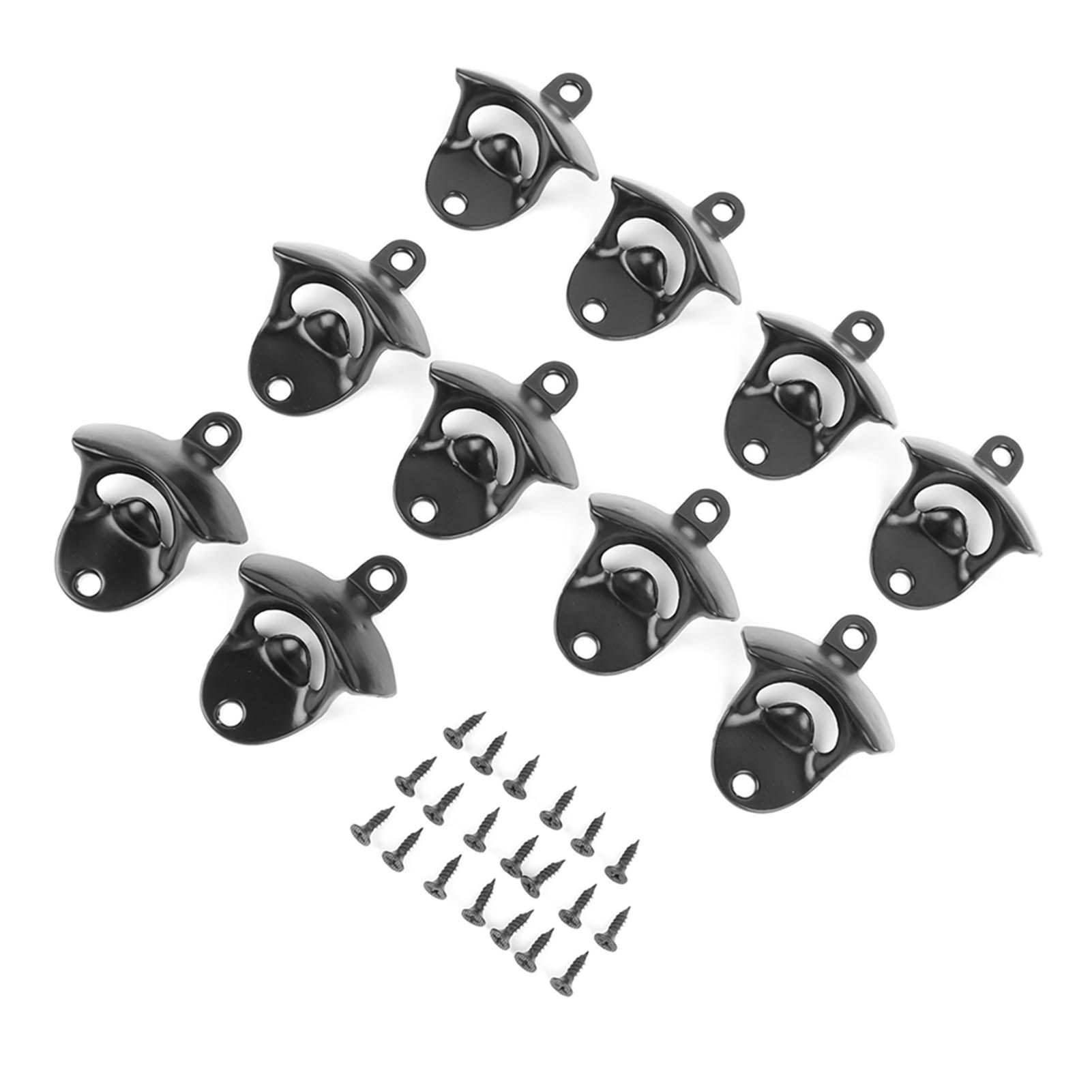 10Pcs Black Beer Bottle Opener Bar Beer Soda Bottle Cap Opener for Restaurant view 2