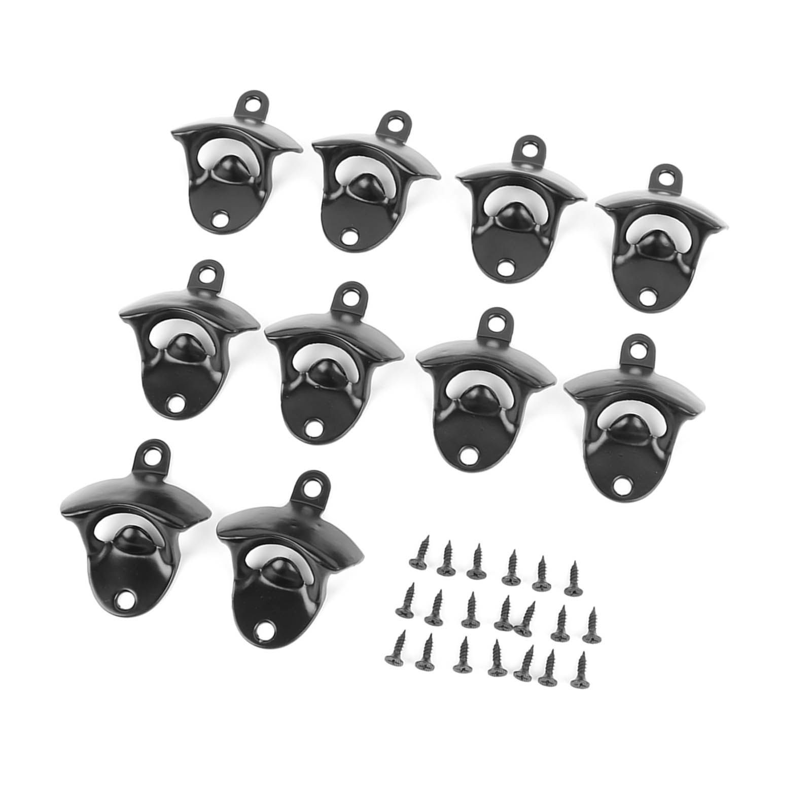 10Pcs Black Beer Bottle Opener Bar Beer Soda Bottle Cap Opener for Restaurant view 4