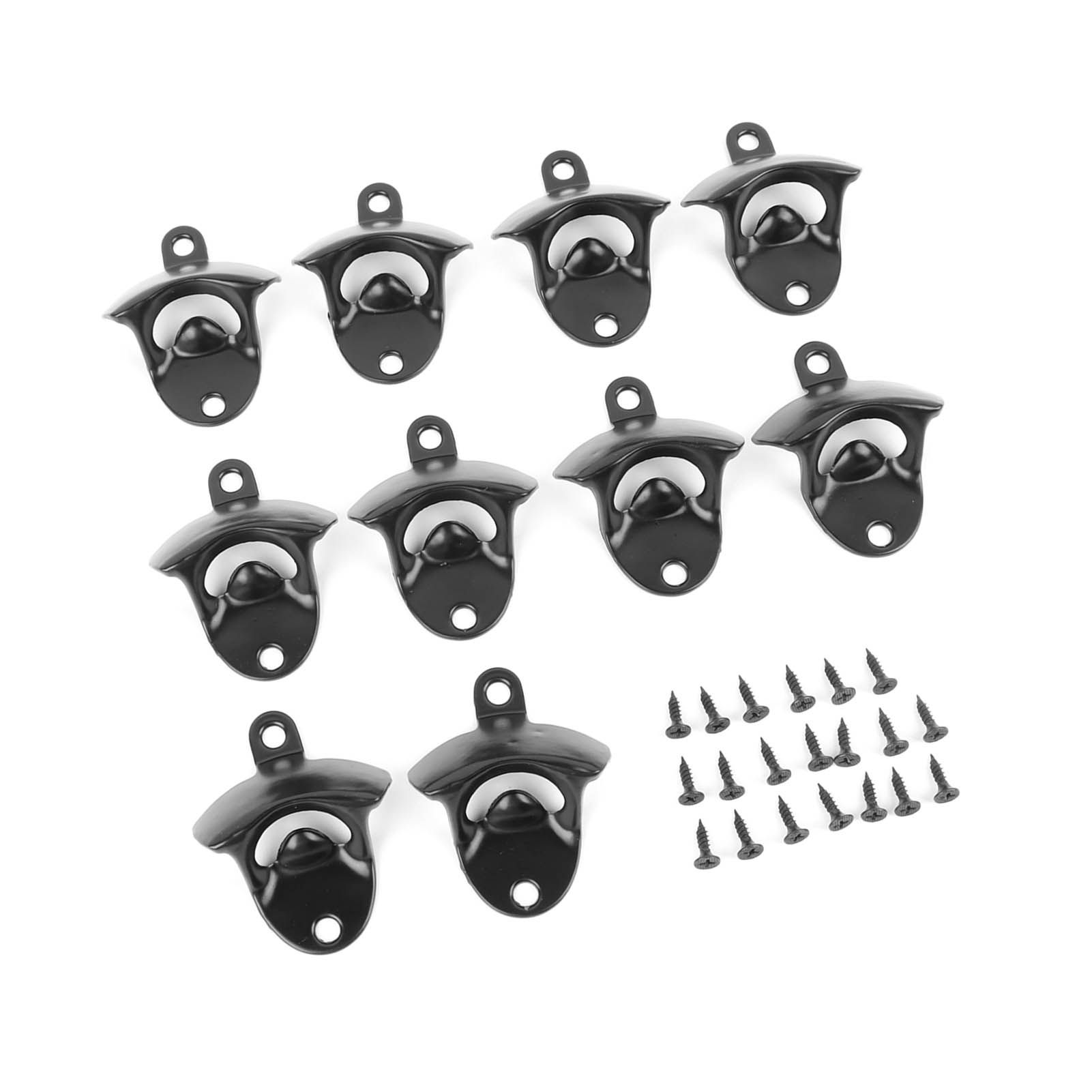10Pcs Black Beer Bottle Opener Bar Beer Soda Bottle Cap Opener for Restaurant view 5