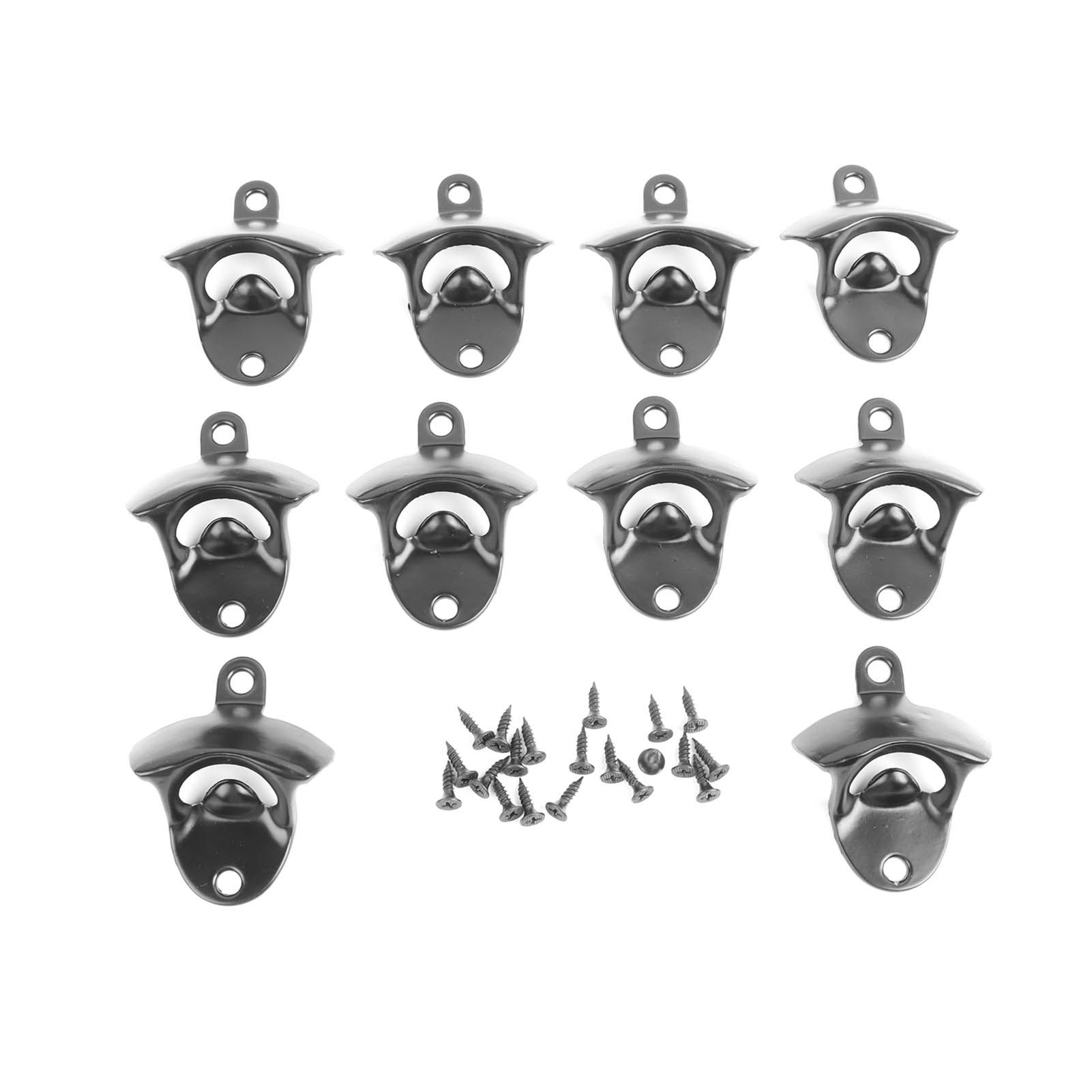 10Pcs Black Beer Bottle Opener Bar Beer Soda Bottle Cap Opener for Restaurant view 6