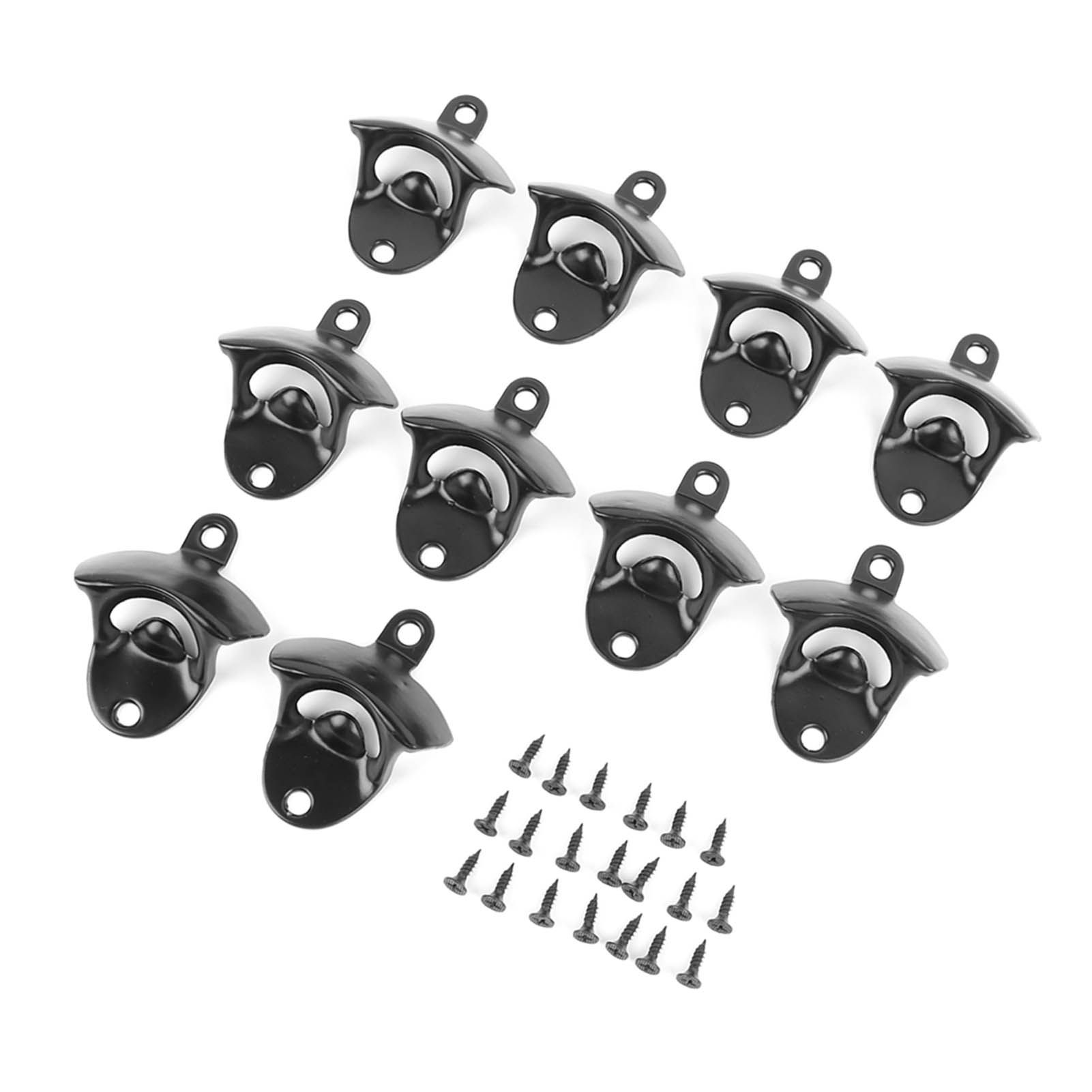 10Pcs Black Beer Bottle Opener Bar Beer Soda Bottle Cap Opener for Restaurant view 7