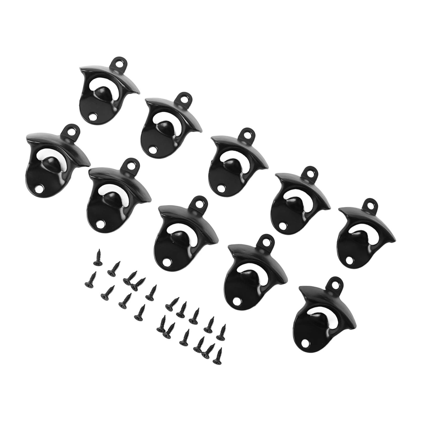 10Pcs Black Beer Bottle Opener Bar Beer Soda Bottle Cap Opener for Restaurant view 8