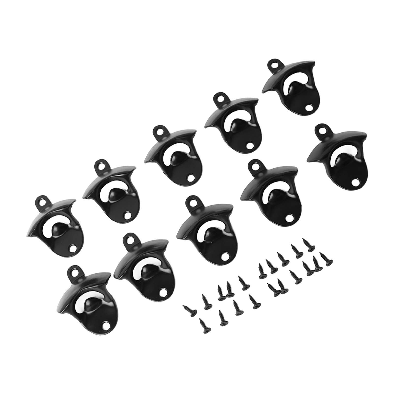 10Pcs Black Beer Bottle Opener Bar Beer Soda Bottle Cap Opener for Restaurant view 9