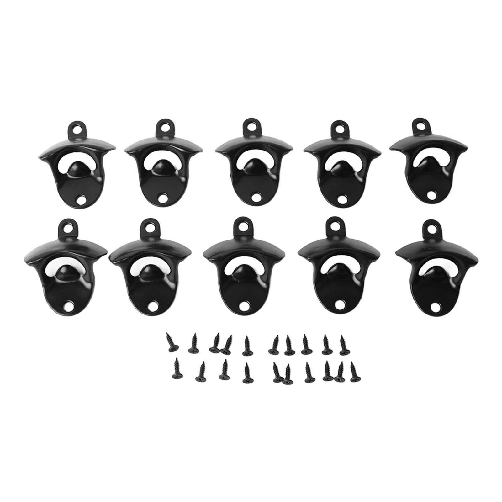 10Pcs Black Beer Bottle Opener Bar Beer Soda Bottle Cap Opener for Restaurant view 10