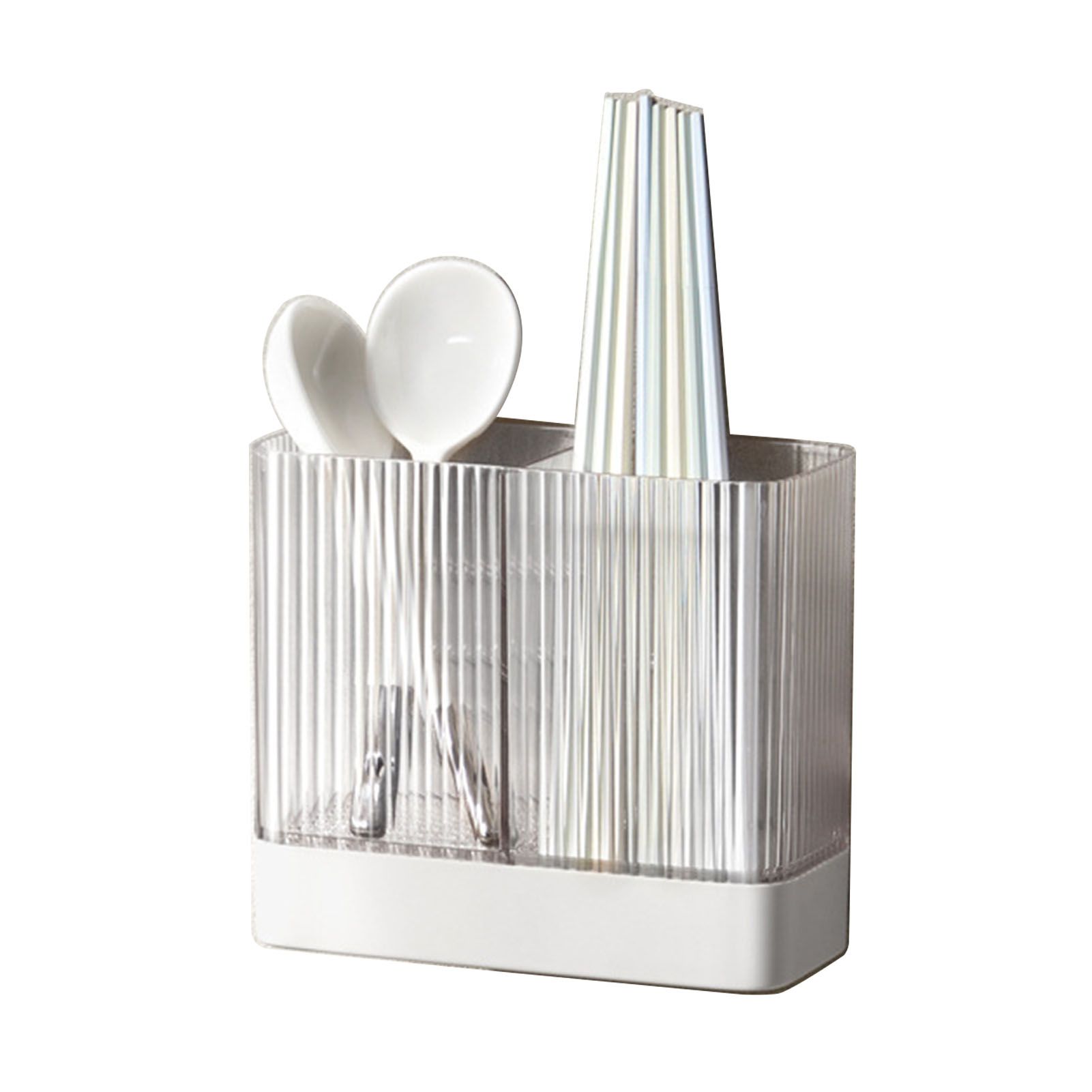 Kitchen Utensil Holder ABS Wall Mounted Multifunctional Draining Chopstick