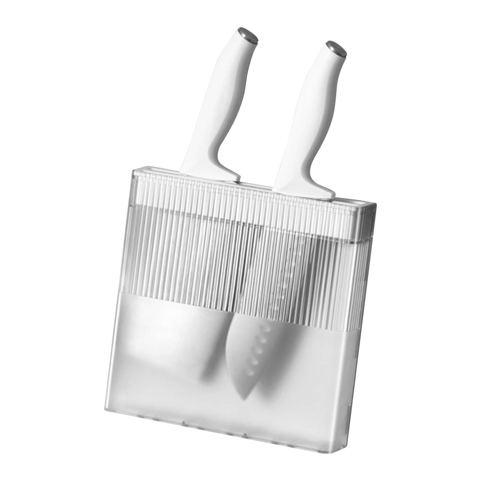 Knife Holder for Wall Knife Organizer Drill Free Wall Mounted Knife Block view 4